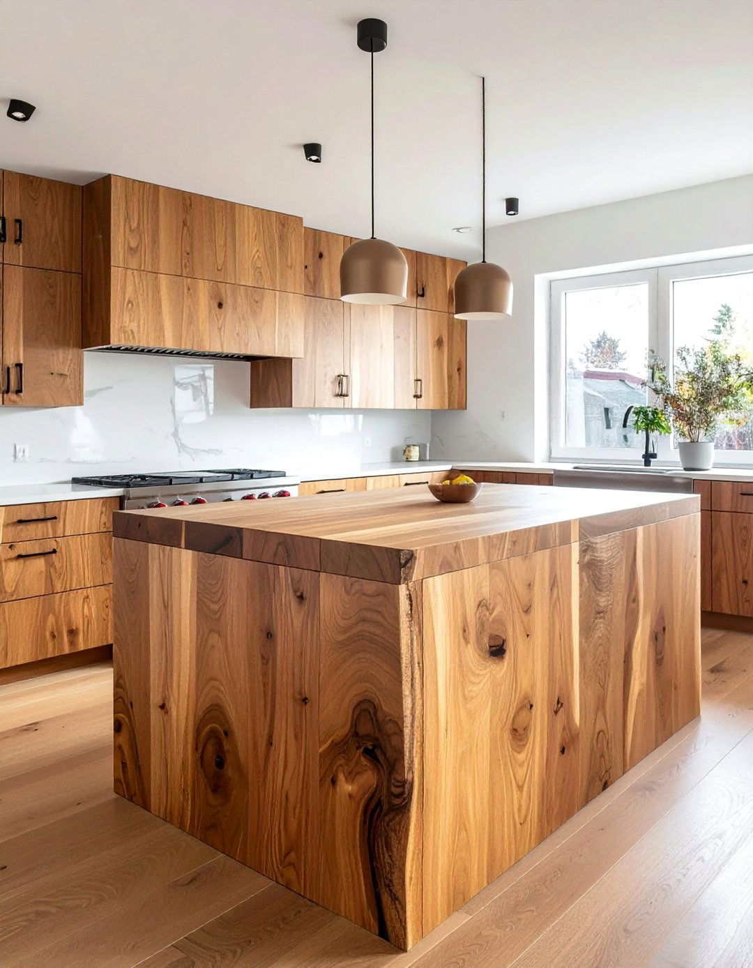 Butcher Block Work Surfaces - 20 Primitive Kitchen Ideas for a Rustic and Cozy Feel