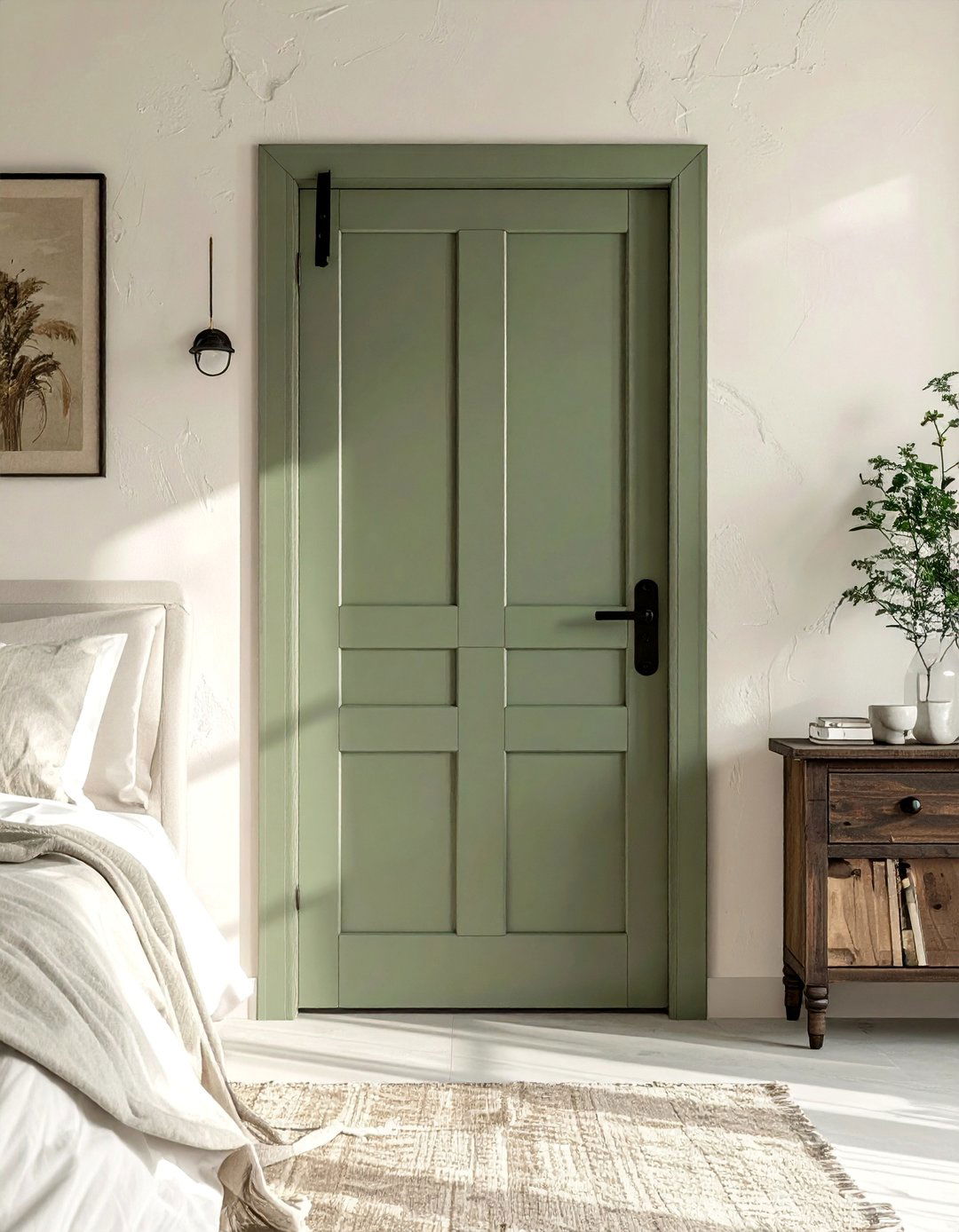 Calming Sage Green Interior Door Color - 25 Interior Door Color Ideas for a Fresh Home Look