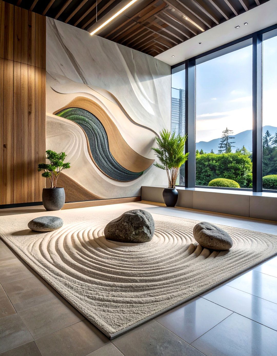 Calming Zen Gardens - 25 Office Wall Murals to Inspire Productivity and Creativity
