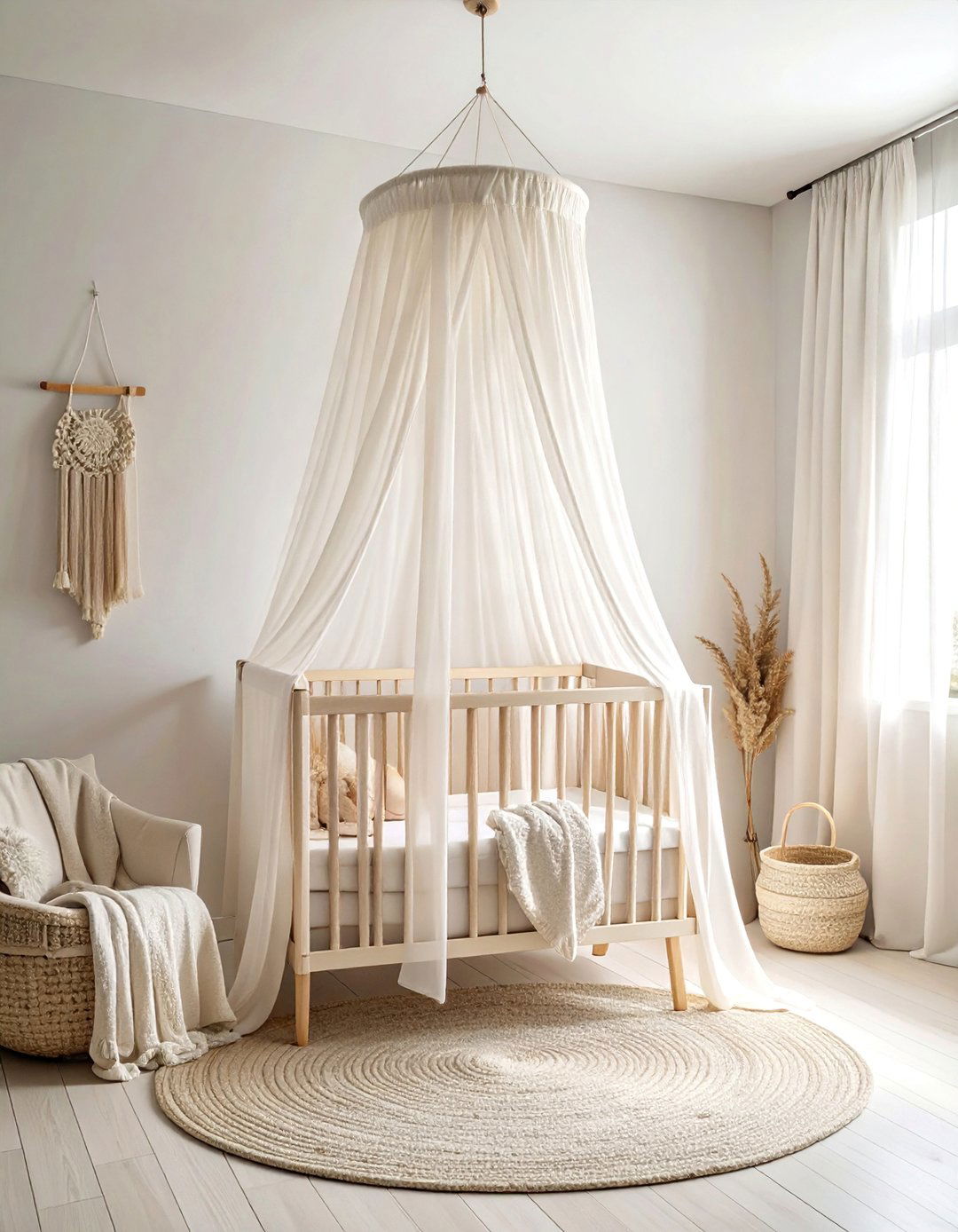 Canopy over the Crib for a Dreamy Boho Nursery - 30 Boho Nursery Ideas for a Cozy and Stylish Space