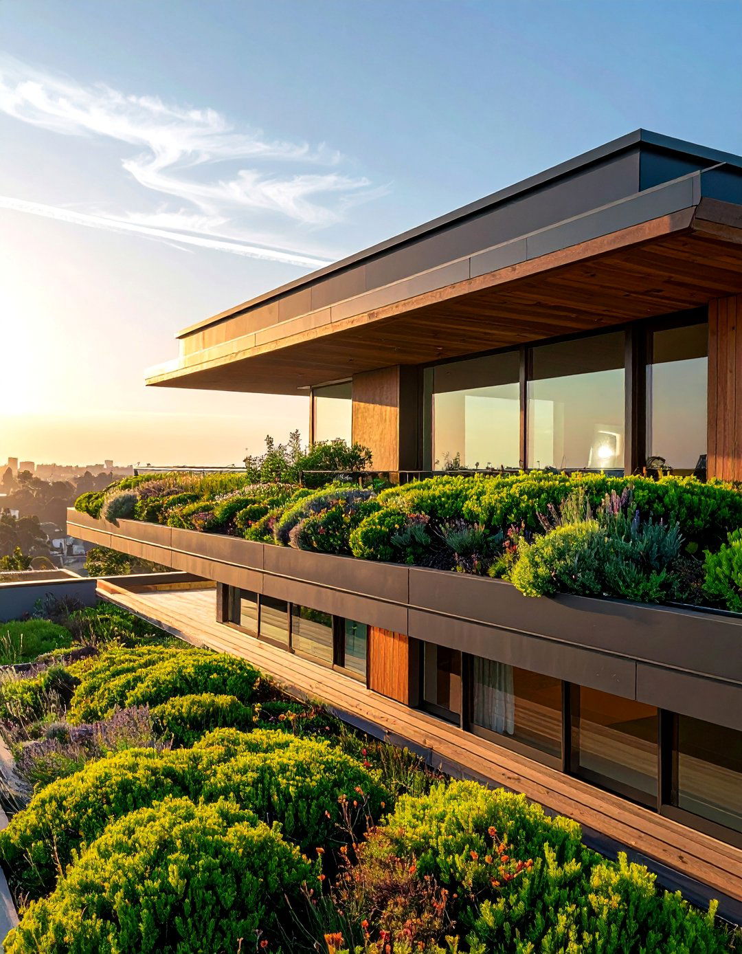 Cantilever Balcony with a Green Roof - 20 Cantilever Balcony Ideas for Modern Homes