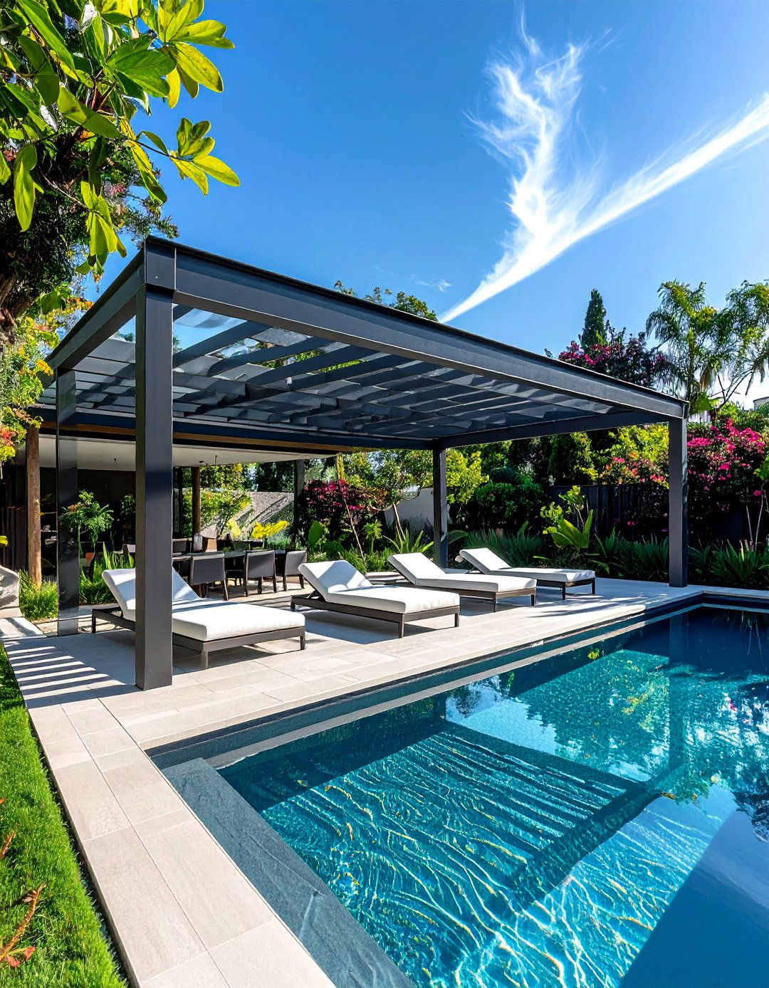 Cantilevered Pergola Design