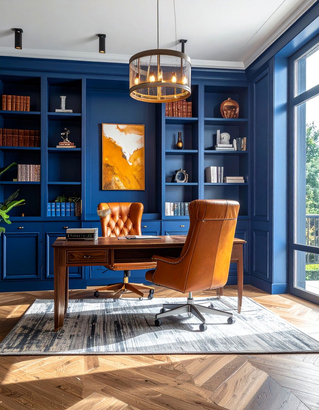 Caramel and Deep Blue Palette - 40 Warm Color Palettes for Every Room in the House