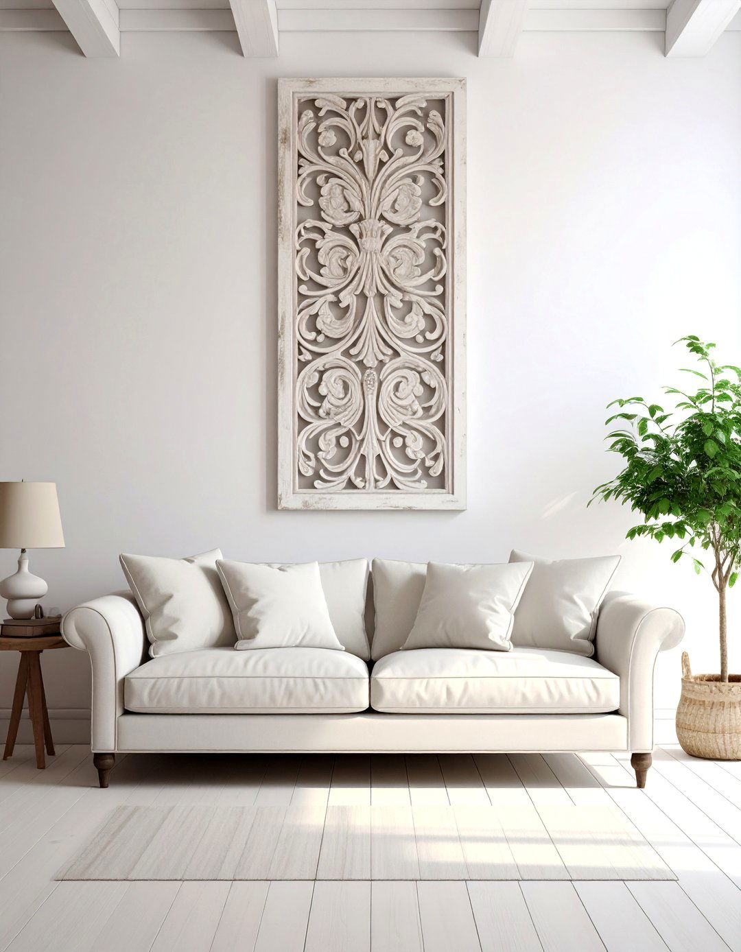 Carved Wood Wall Panels - 40 French Country Living Room Ideas for a Cozy Space