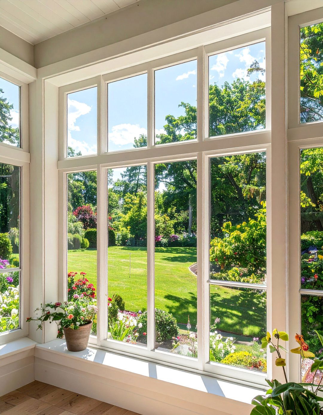 Casement Window Gallery Wall - 30 Stylish Sunroom Window Ideas for Natural Light