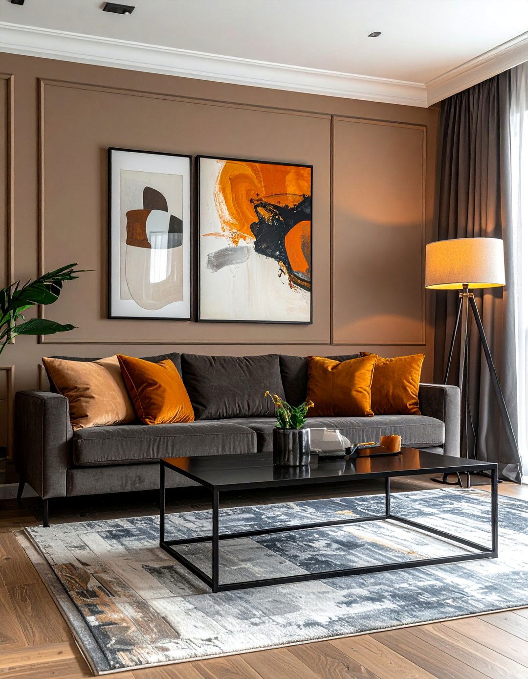 Cashmere and Soft Black Palette - 40 Warm Color Palettes for Every Room in the House