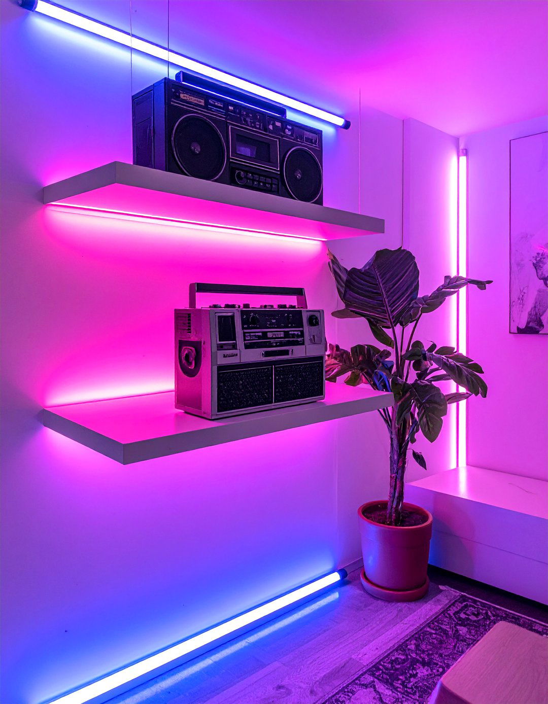 Cassette Tape Storage System - 20 Vaporwave Room Ideas for a Retro-Futuristic Vibe
