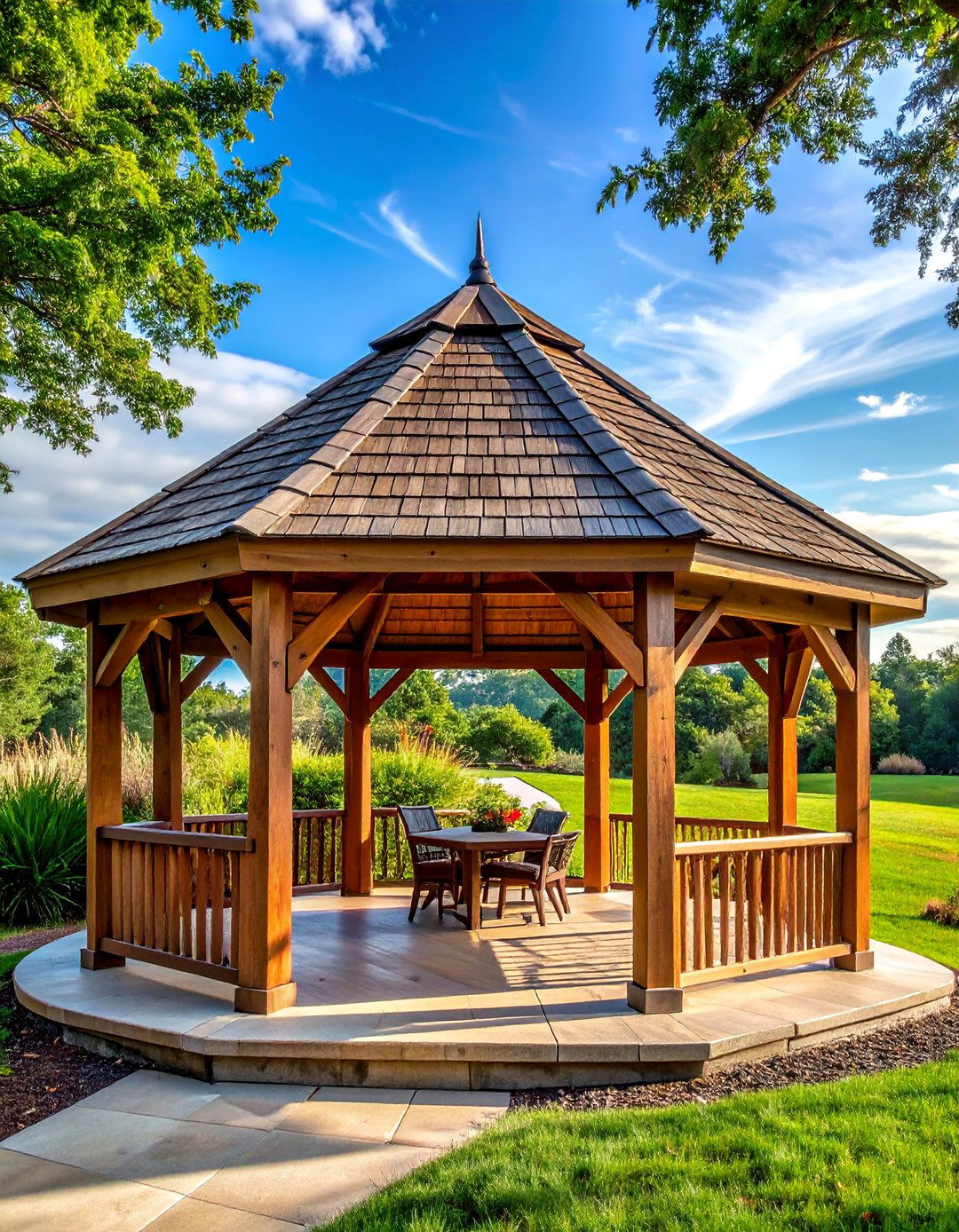 Cedar Shake Roof Gazebo - 40 Gazebo Design Ideas for a Beautiful Outdoor Space