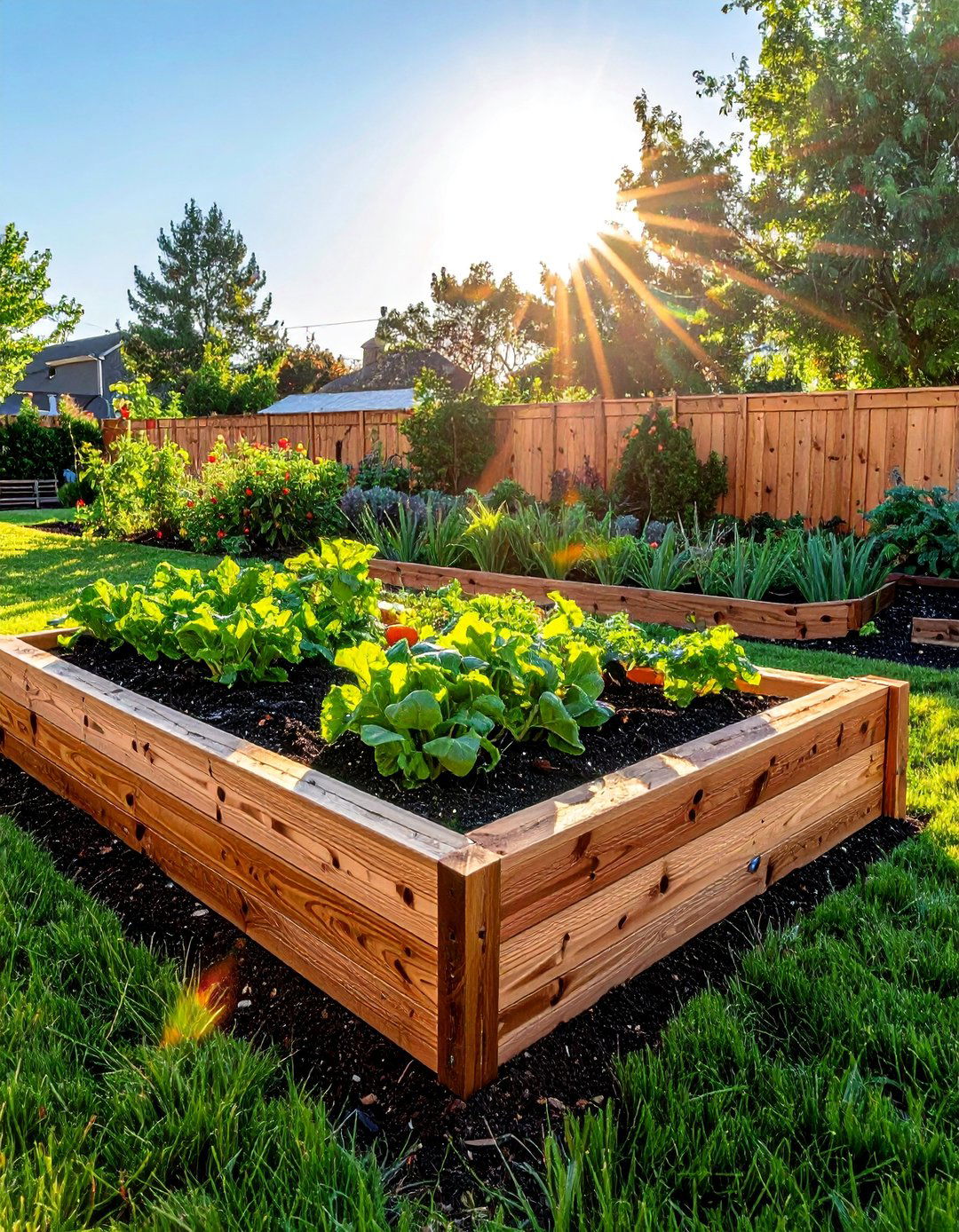 Cedar Wood Classic Rectangle Beds - 40 Raised Garden Bed Ideas for Your Vegetable Garden