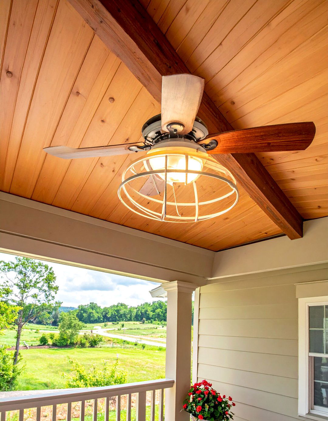 Ceiling Fan Climate Control - 25 Enclosed Porch Ideas for Year-Round Enjoyment