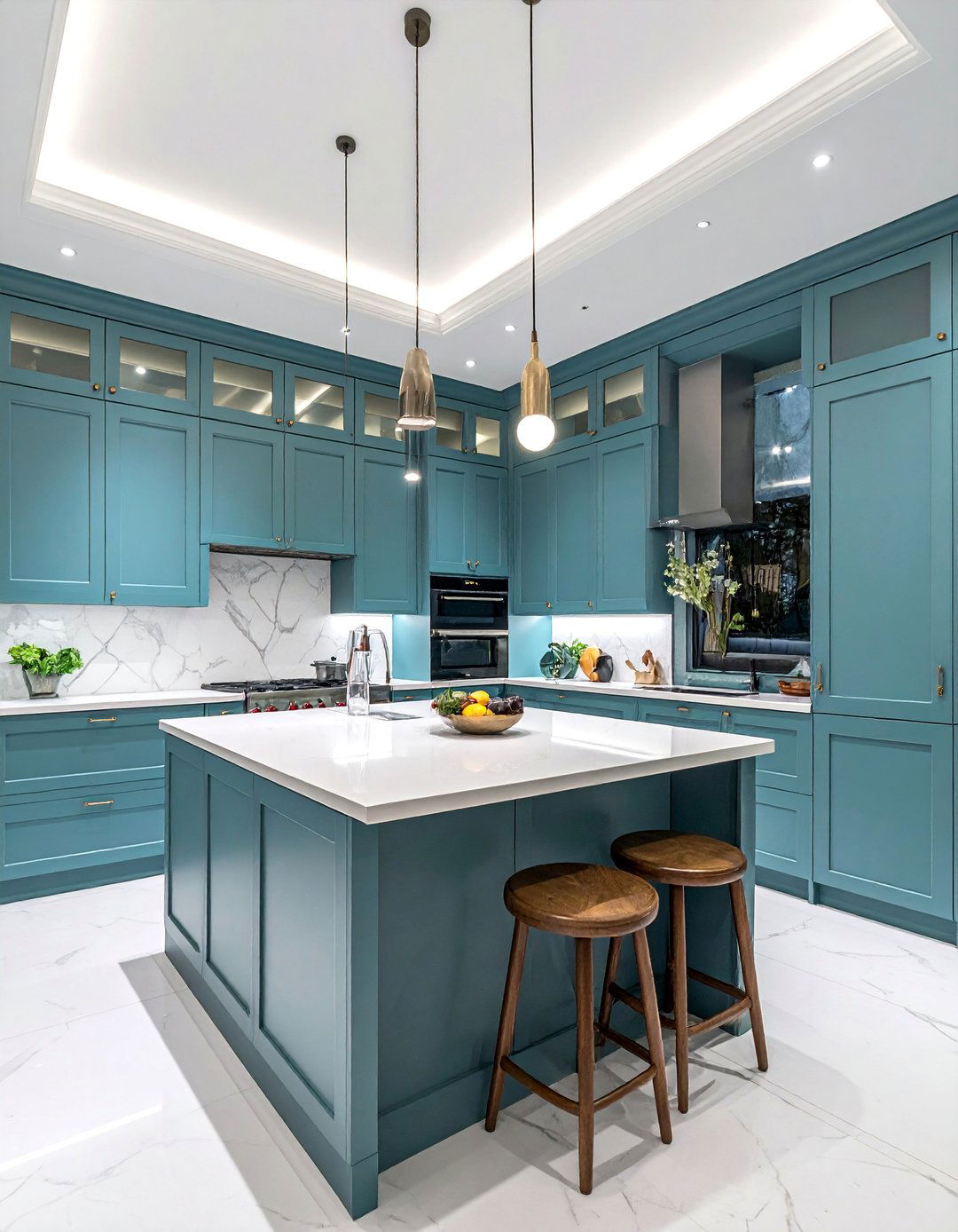 Ceiling Height Storage - 40 Small Kitchen Ideas for Efficient and Stylish Spaces