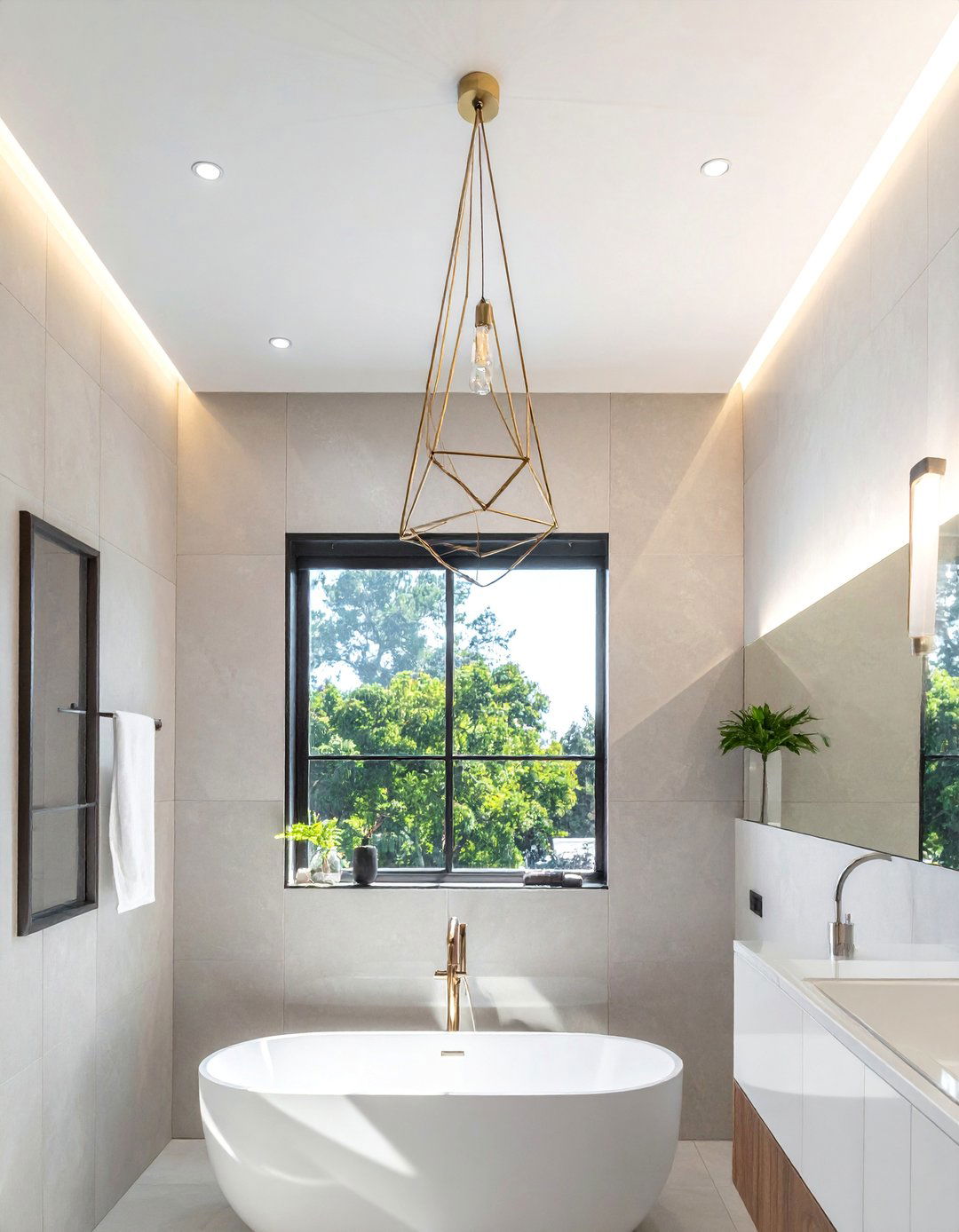 Ceiling Mounted Mobile Bathroom Art - 25 Bathroom Art Ideas to Enhance Your Space's Aesthetic