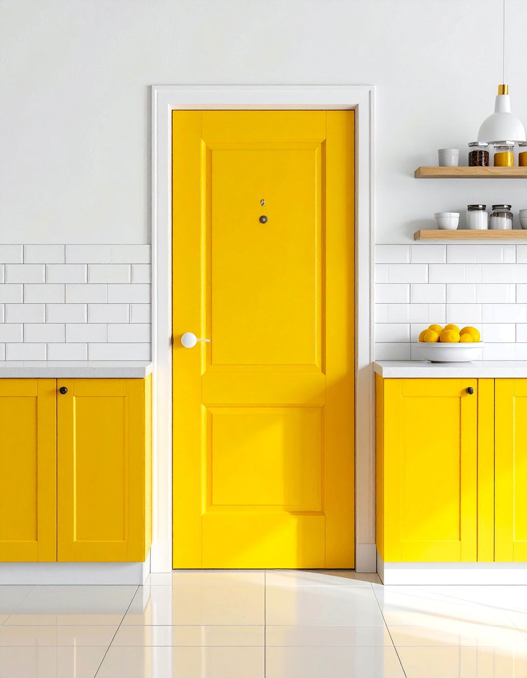Cheerful Yellow Interior Door Color - 25 Interior Door Color Ideas for a Fresh Home Look