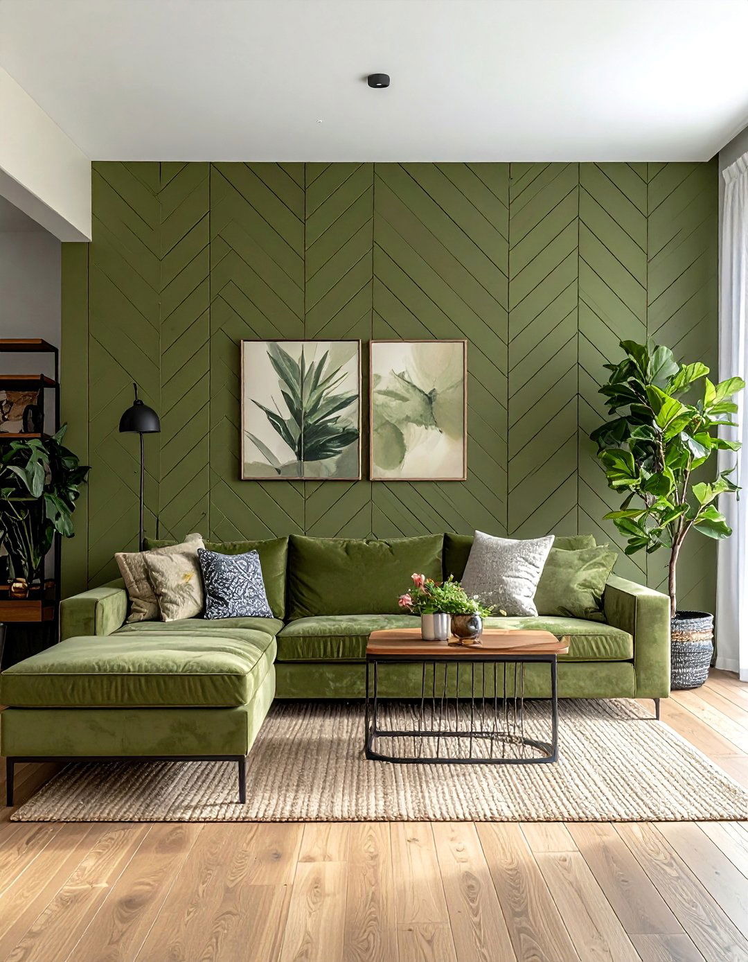 Chevron Pattern Shiplap Wall - 40 Shiplap Accent Wall Ideas for Modern Home Decor