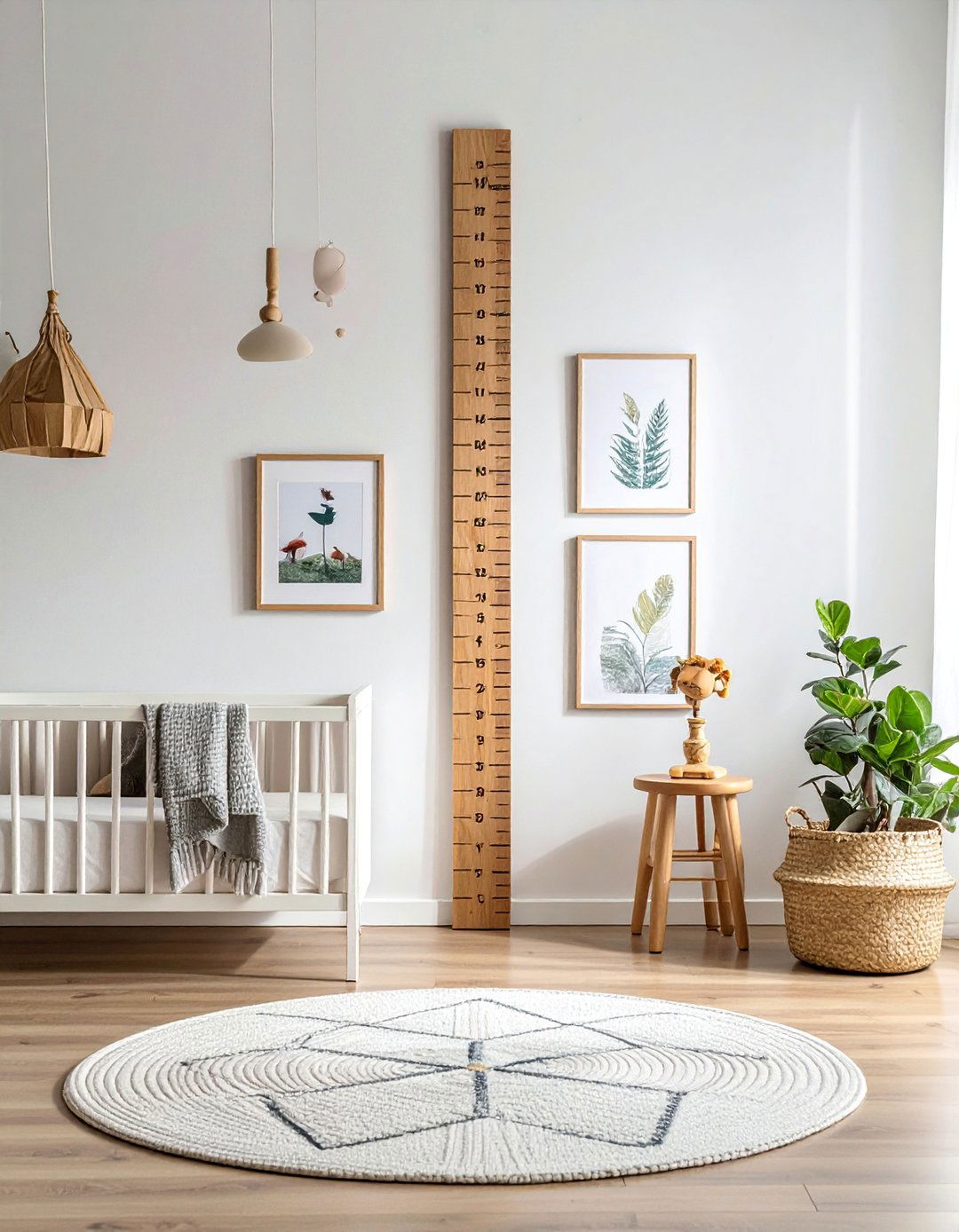 Childrens Growth Chart Art Wall - 40 Wall Decor Ideas to Transform Any Room
