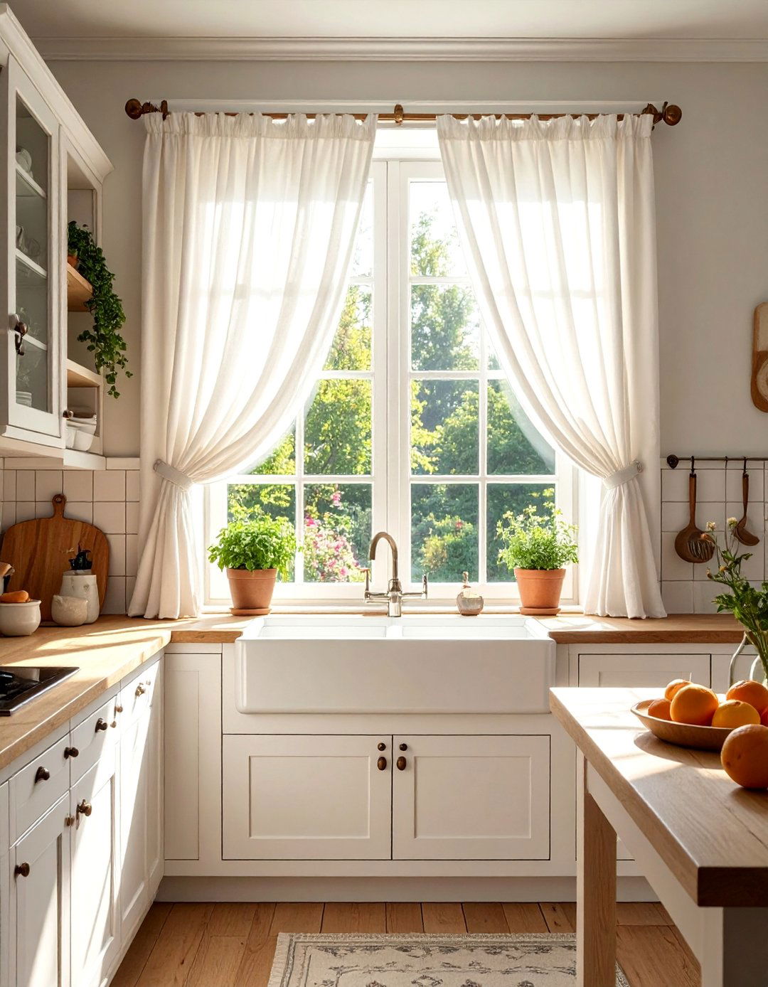 Choosing Simple Unfussy Window Treatments - 30 Cottage Decorating Ideas for a Charming Home