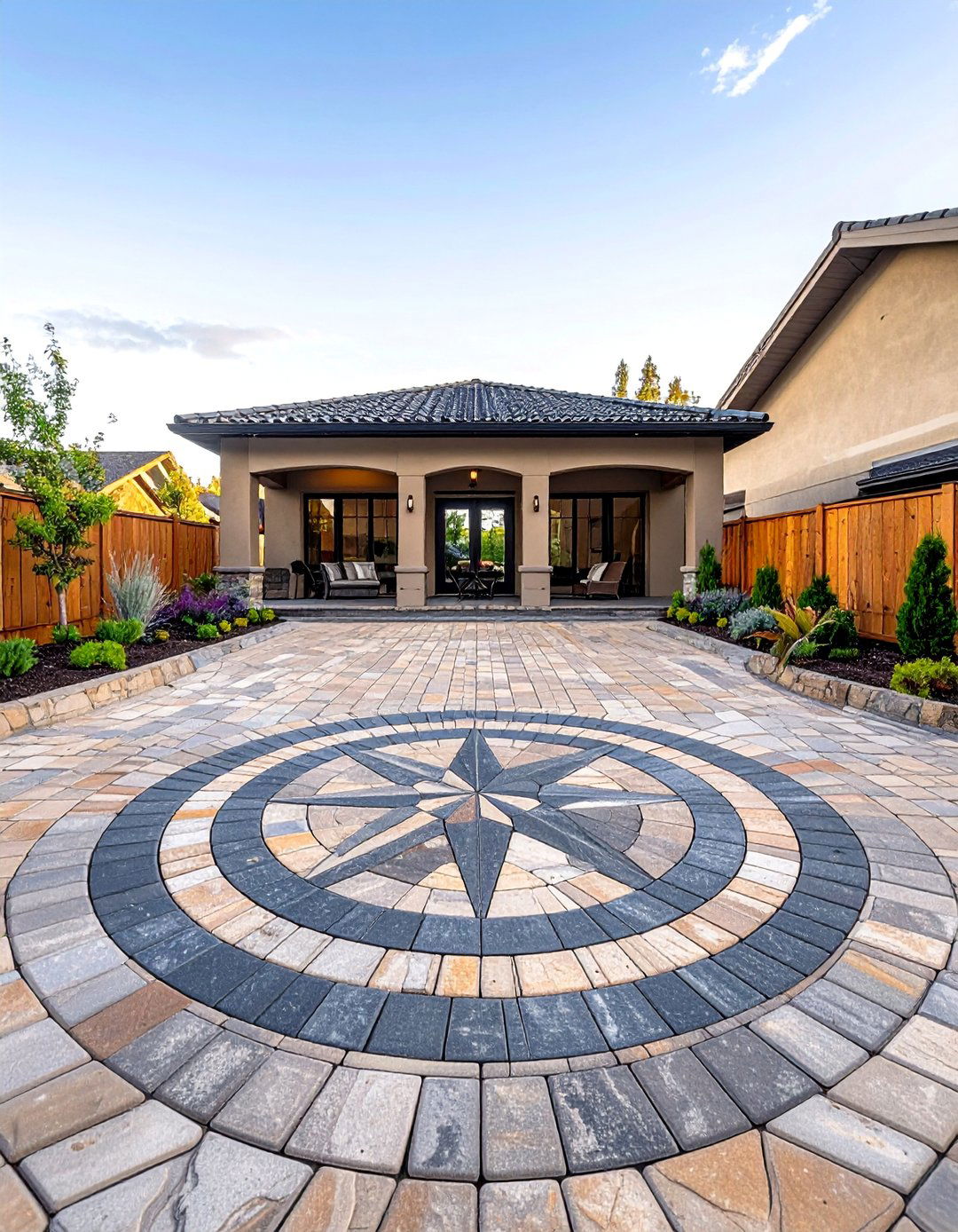 Circular Inlay Paver Patio - 40 Beautiful Paver Patio Ideas for Outdoor Living