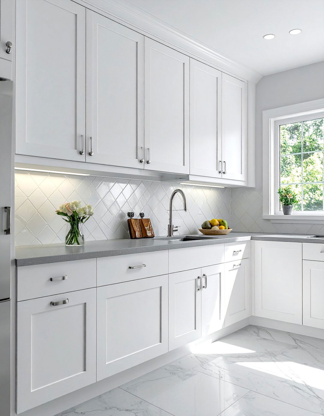 Classic White Shaker Kitchen Cabinets - 40 Kitchen Cabinet Color Ideas to Refresh Your Space