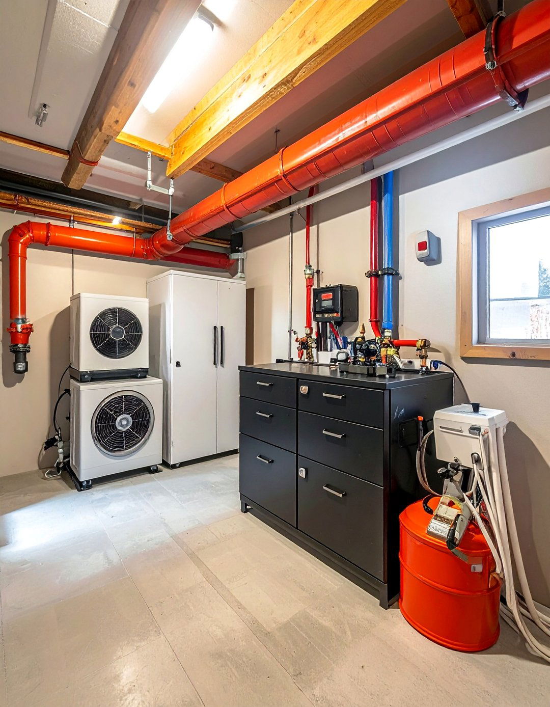 Climate Control Integration - 25 Rustic Basement Ideas for a Cozy and Inviting Space