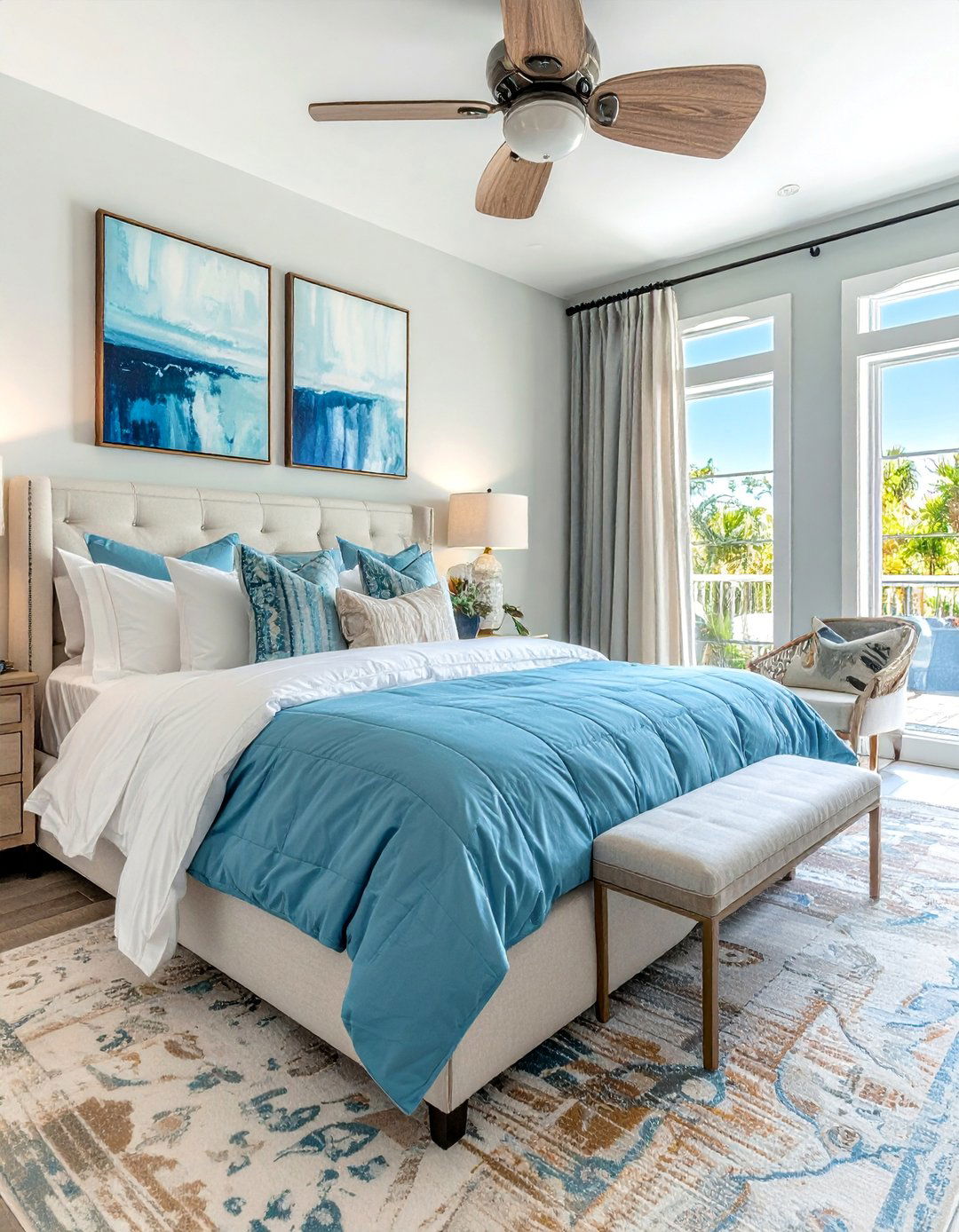 Coastal Themed Bedding - 25 Florida Home Decor Ideas for a Coastal Vibe