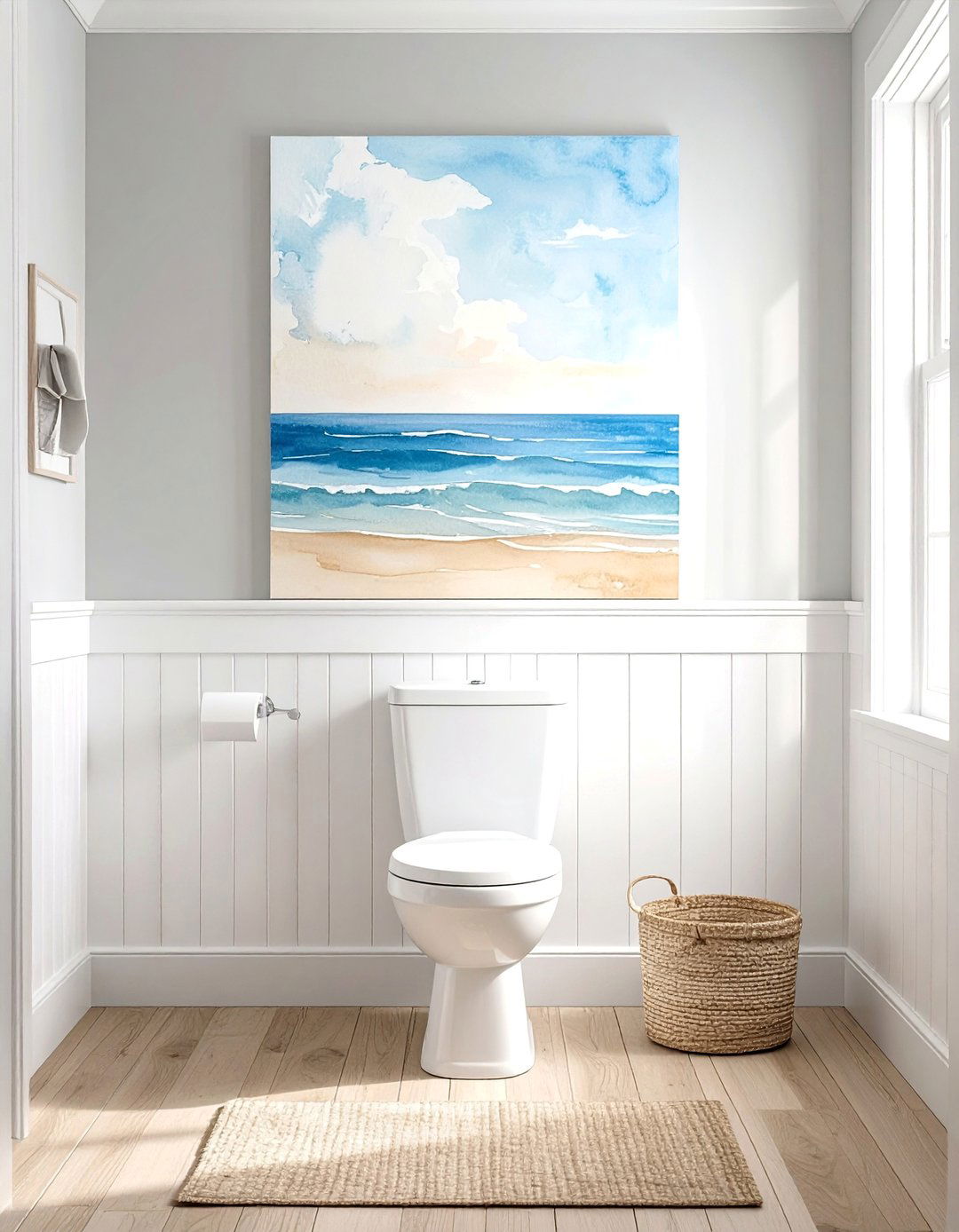 Coastal and Nautical Bathroom Art - 25 Bathroom Art Ideas to Enhance Your Space's Aesthetic