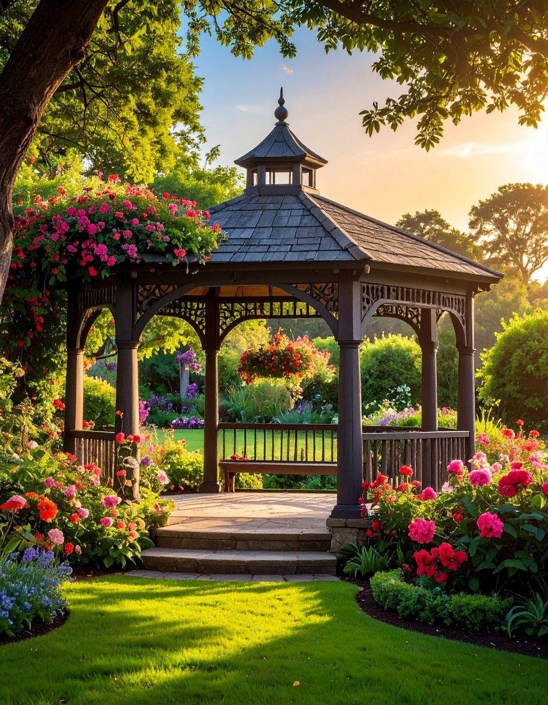 Colonial Williamsburg Reproduction Style - 40 Garden Arbor Ideas for a Charming Outdoor Retreat