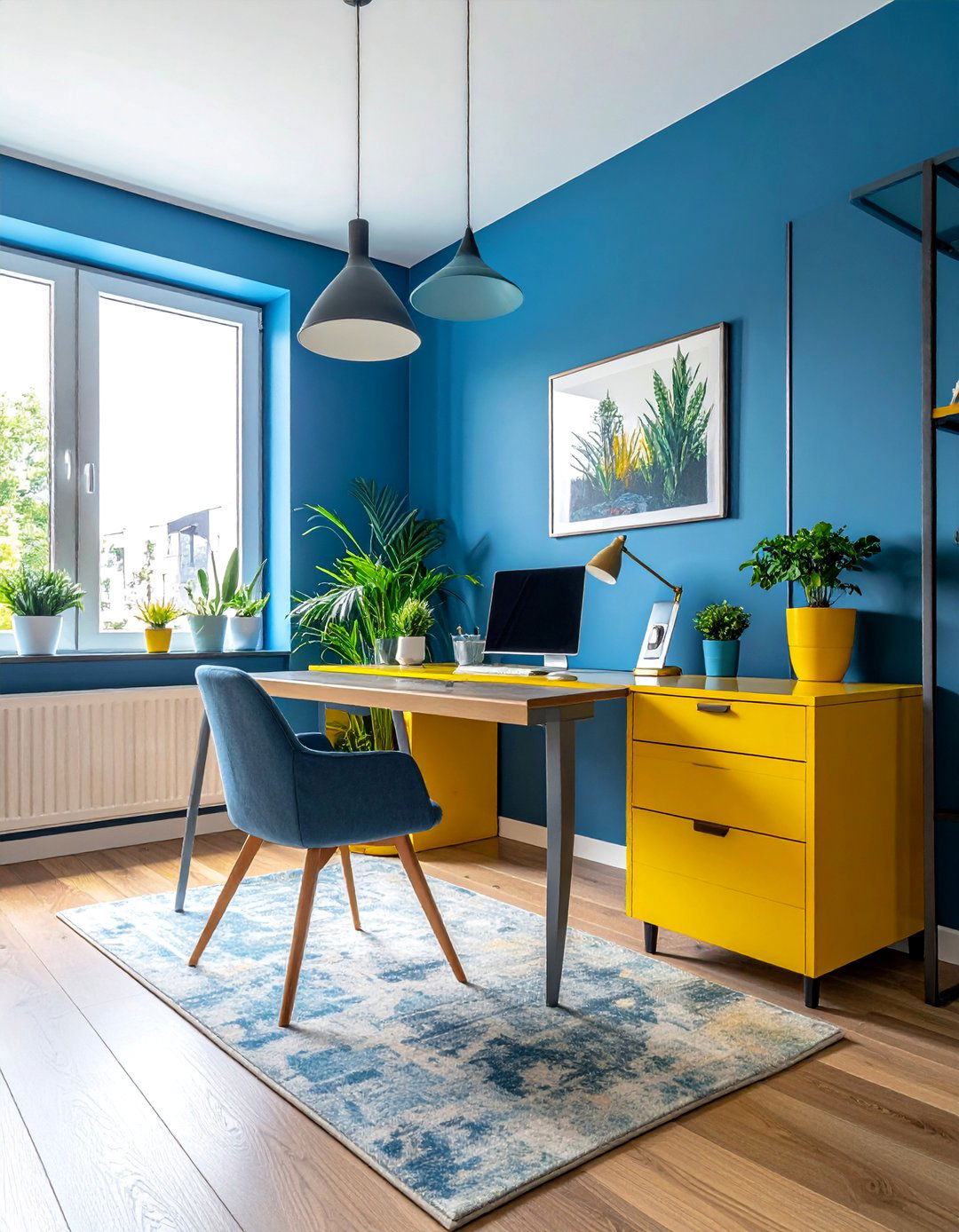 Color Psychology Home Office - 40 Modern Home Office Ideas for a Productive Workspace