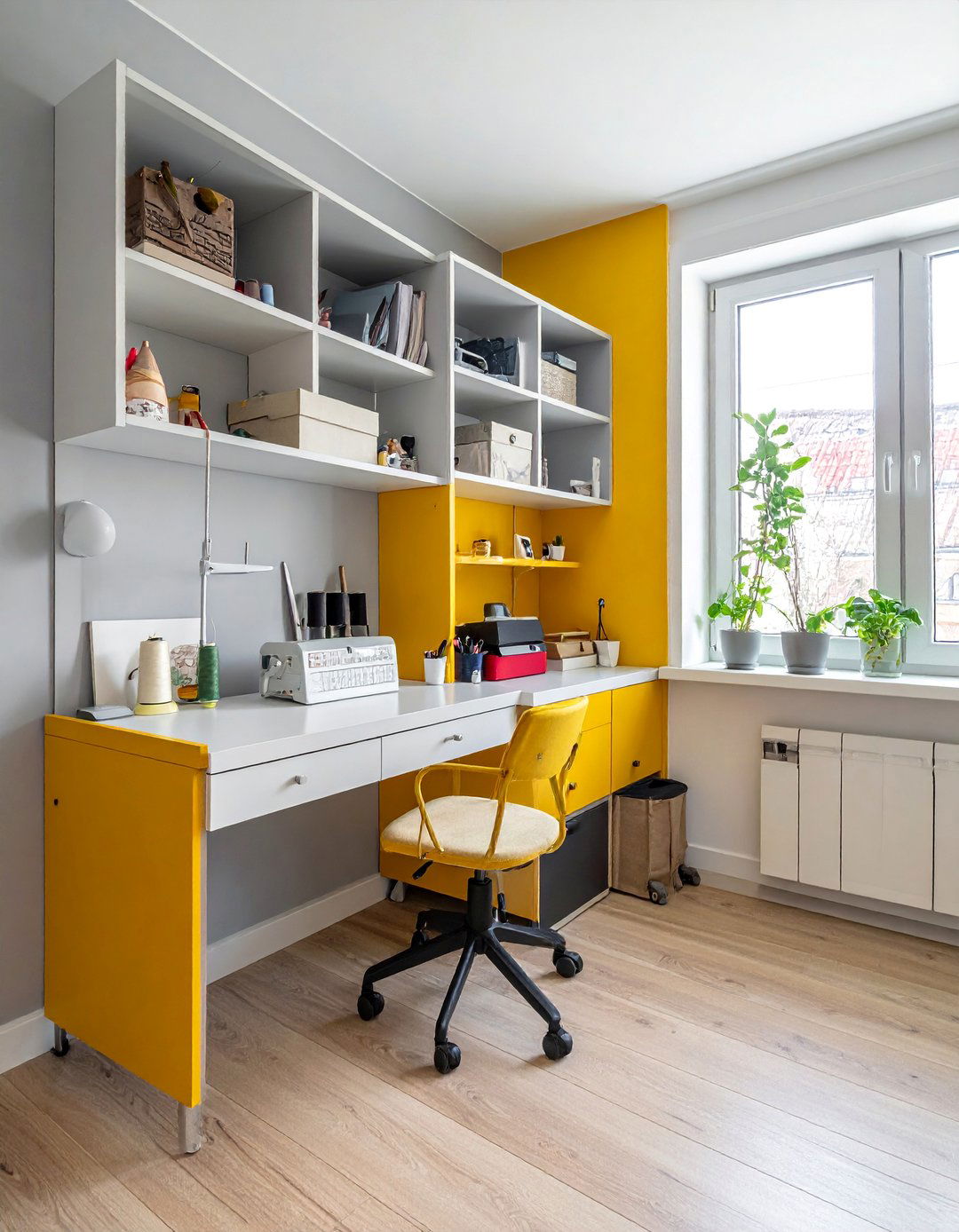 Compact Corner Transformation - 15 Sewing Room Ideas for Craft Enthusiasts