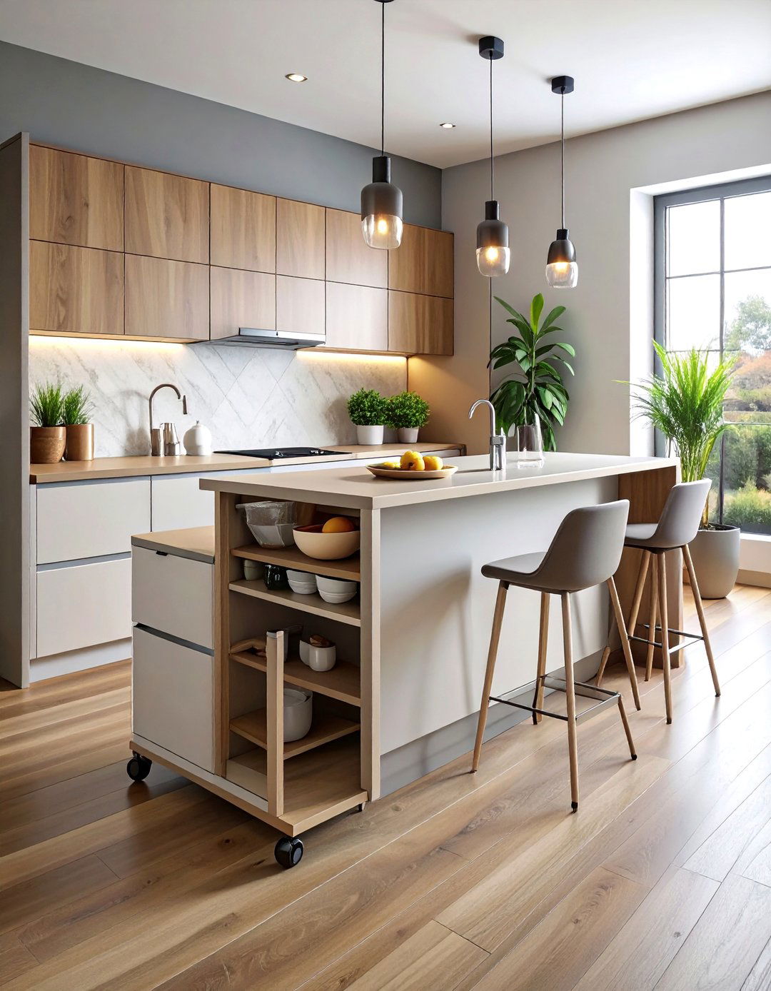 Compact Kitchen Islands - 40 Small Kitchen Ideas for Efficient and Stylish Spaces