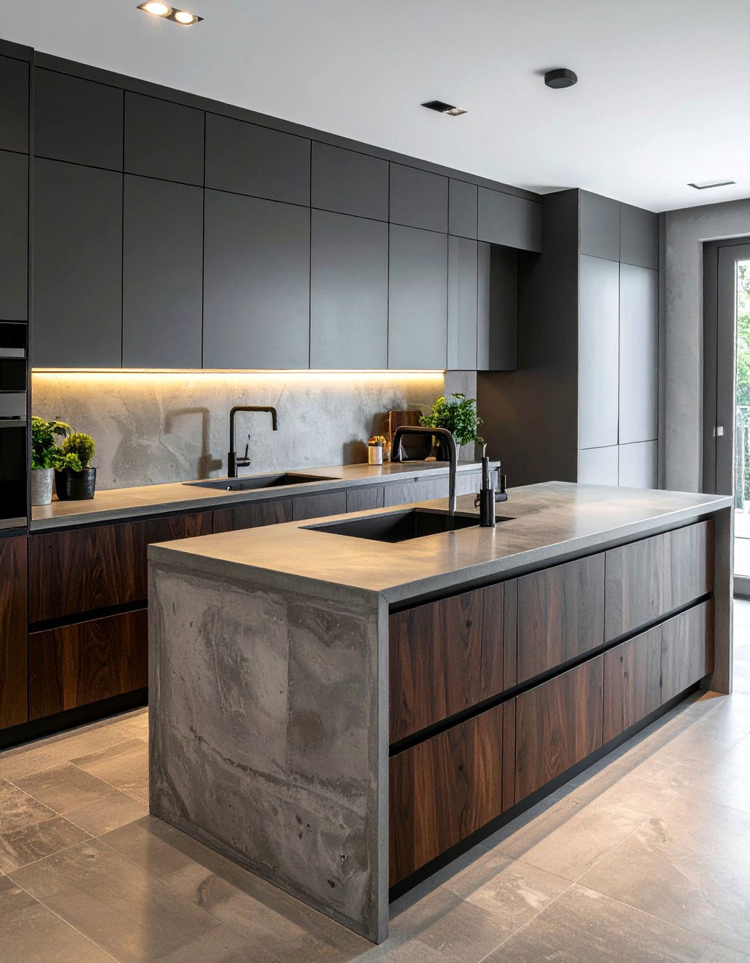 Concrete Countertops in the Kitchen - 30 Industrial Decor Ideas for a Modern Home