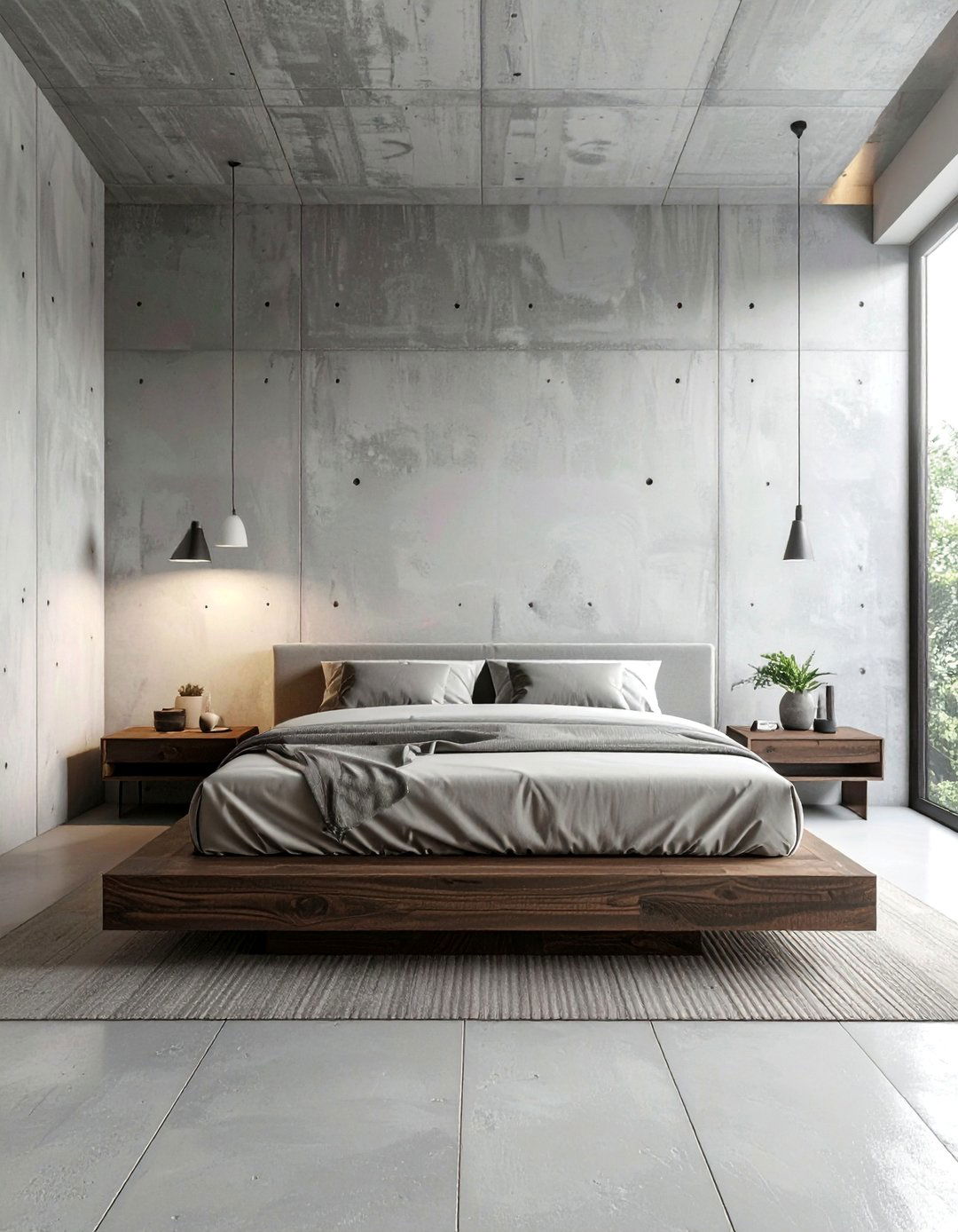 Concrete Finish Accent Wall - 25 Accent Wall Ideas to Transform Your Home Decor