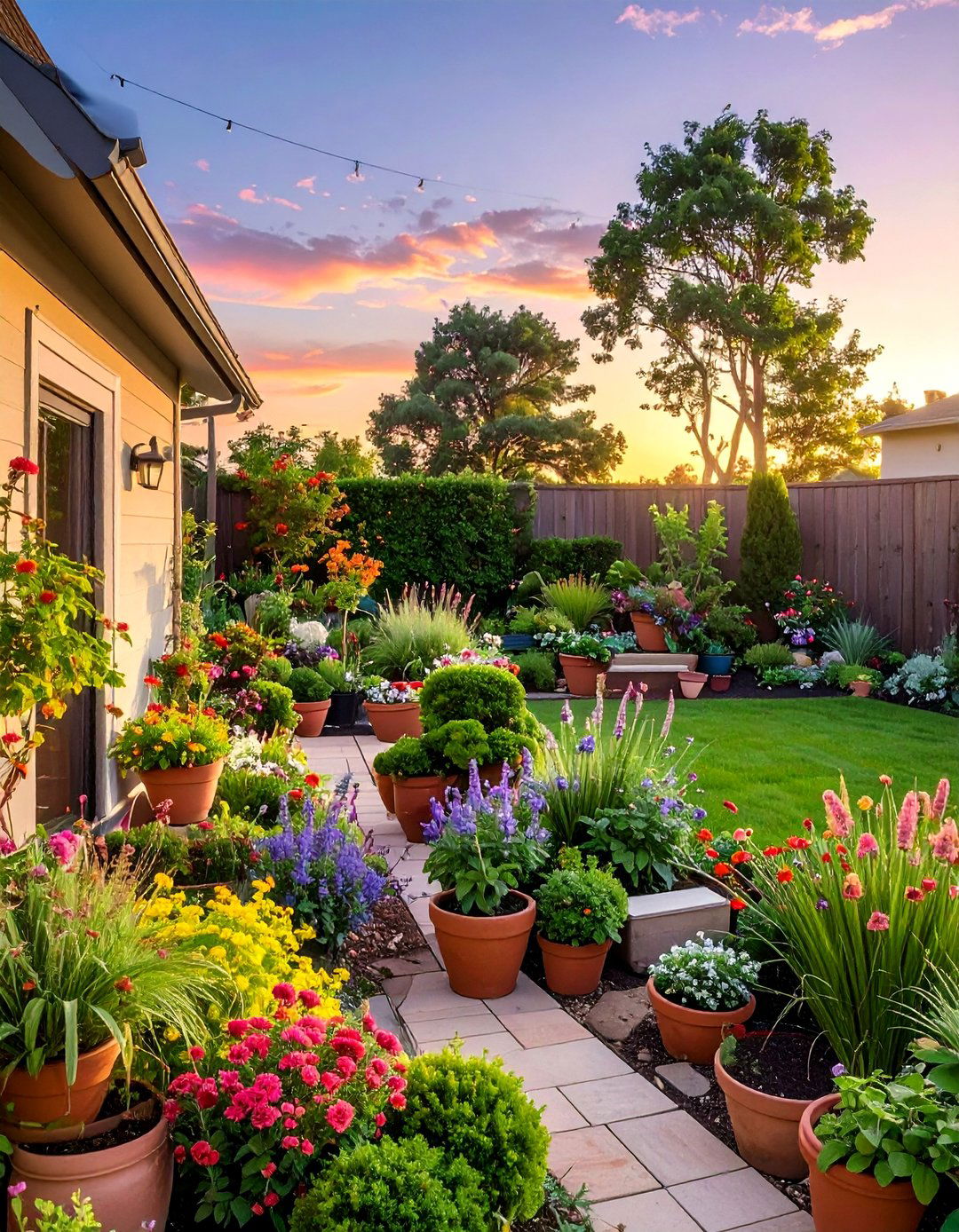 Container Garden Collections - 40 Small Backyard Ideas to Transform Your Outdoor Space