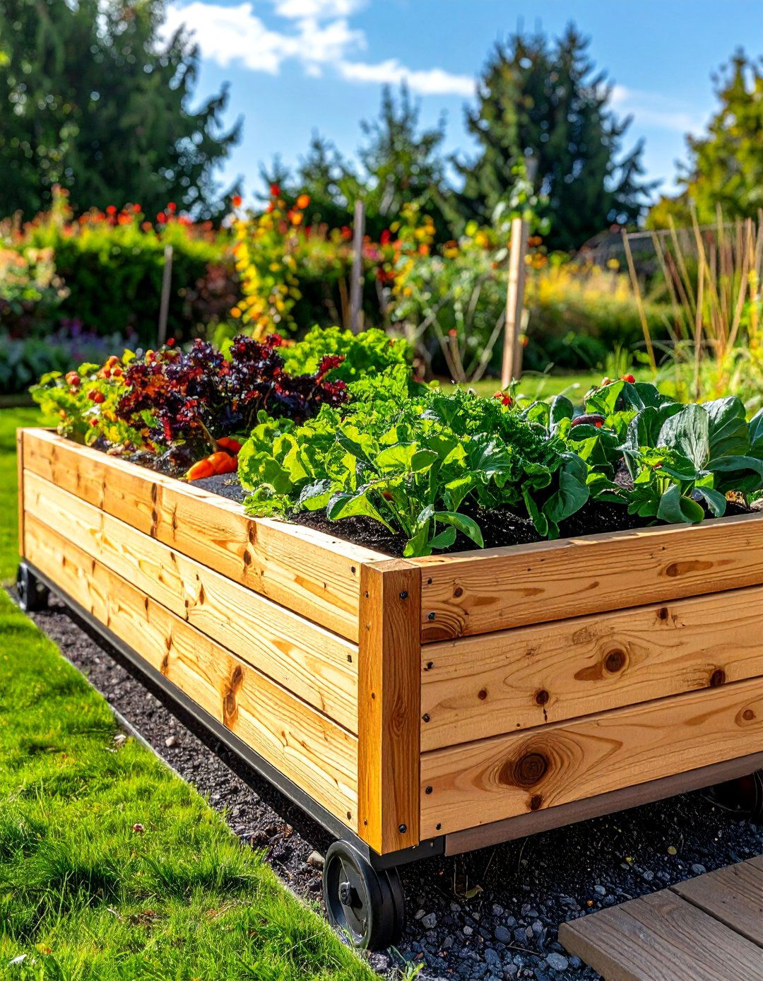 Container Mobility Platform Systems - 40 Raised Garden Bed Ideas for Your Vegetable Garden