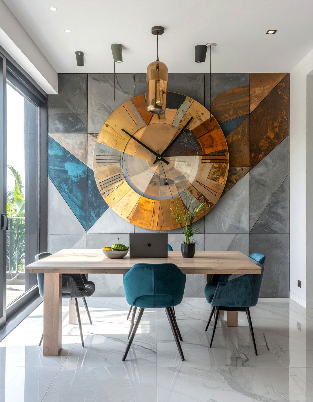 Contemporary Clock Feature Wall - 40 Wall Decor Ideas to Transform Any Room