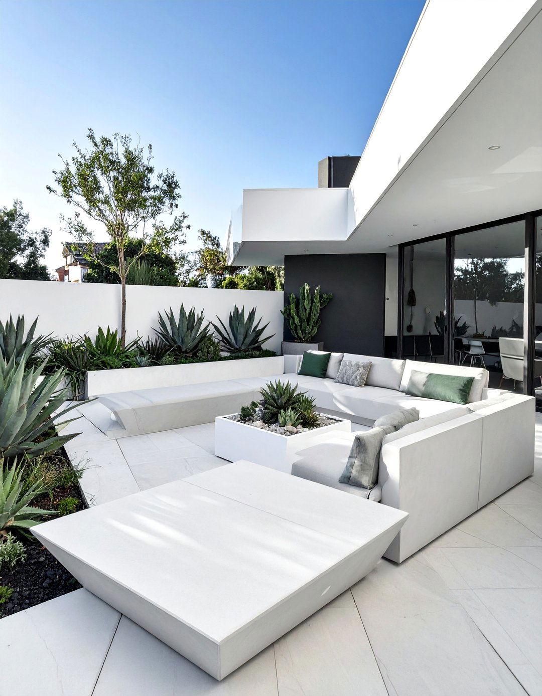 Contemporary Geometric Patio Design - 40 Patio Decor Ideas to Refresh Your Outdoor Space