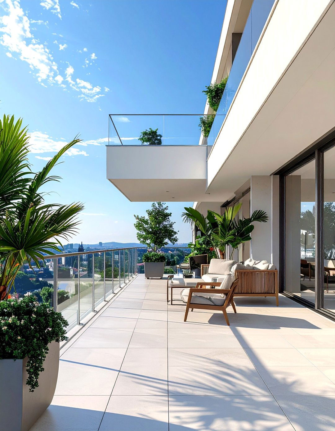 Contemporary Minimalist Balcony - 20 Mansion Balcony Ideas for a Luxurious View