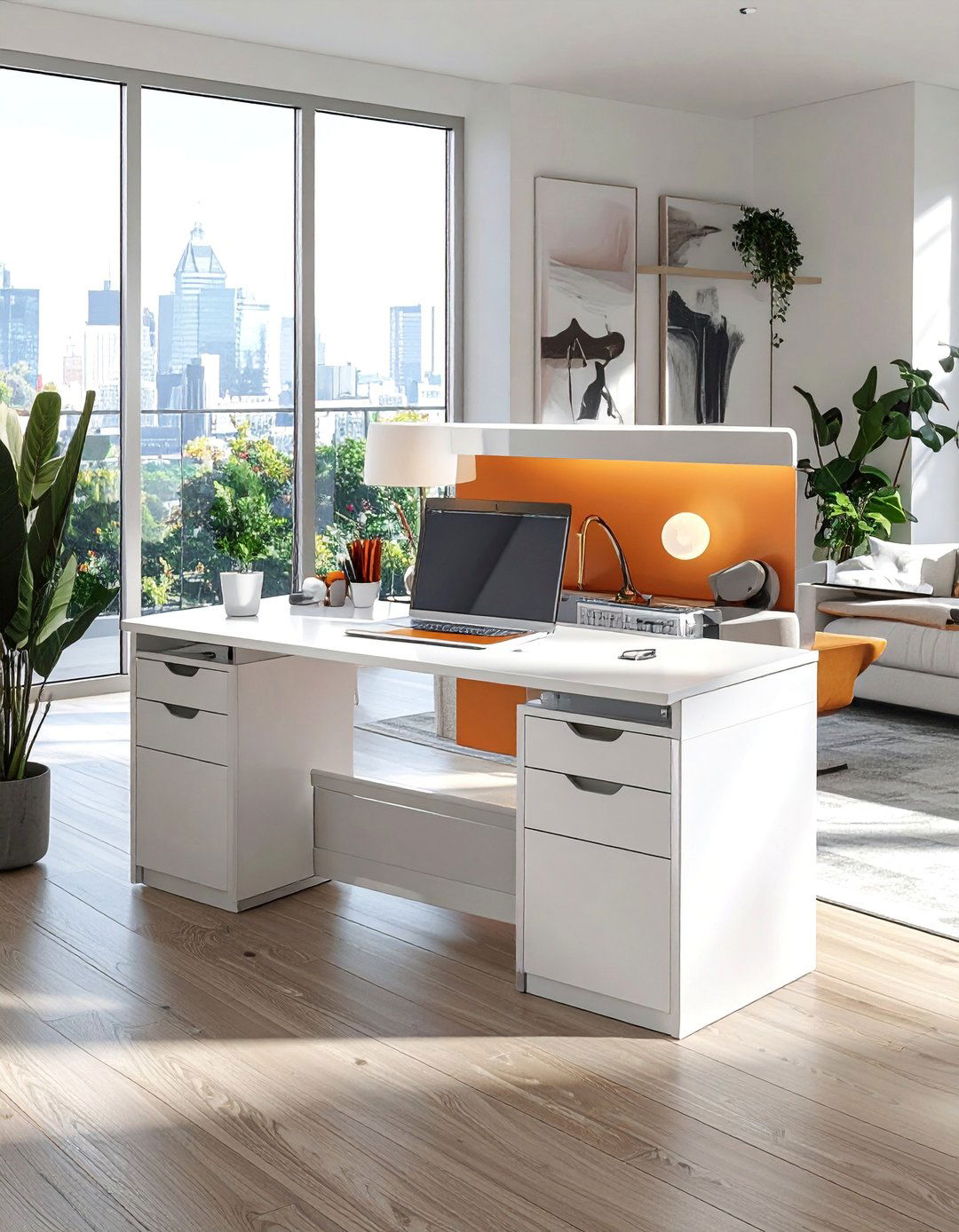 Convertible Desk Cabinets - 30 Living Room Storage Ideas to Maximize Your Space