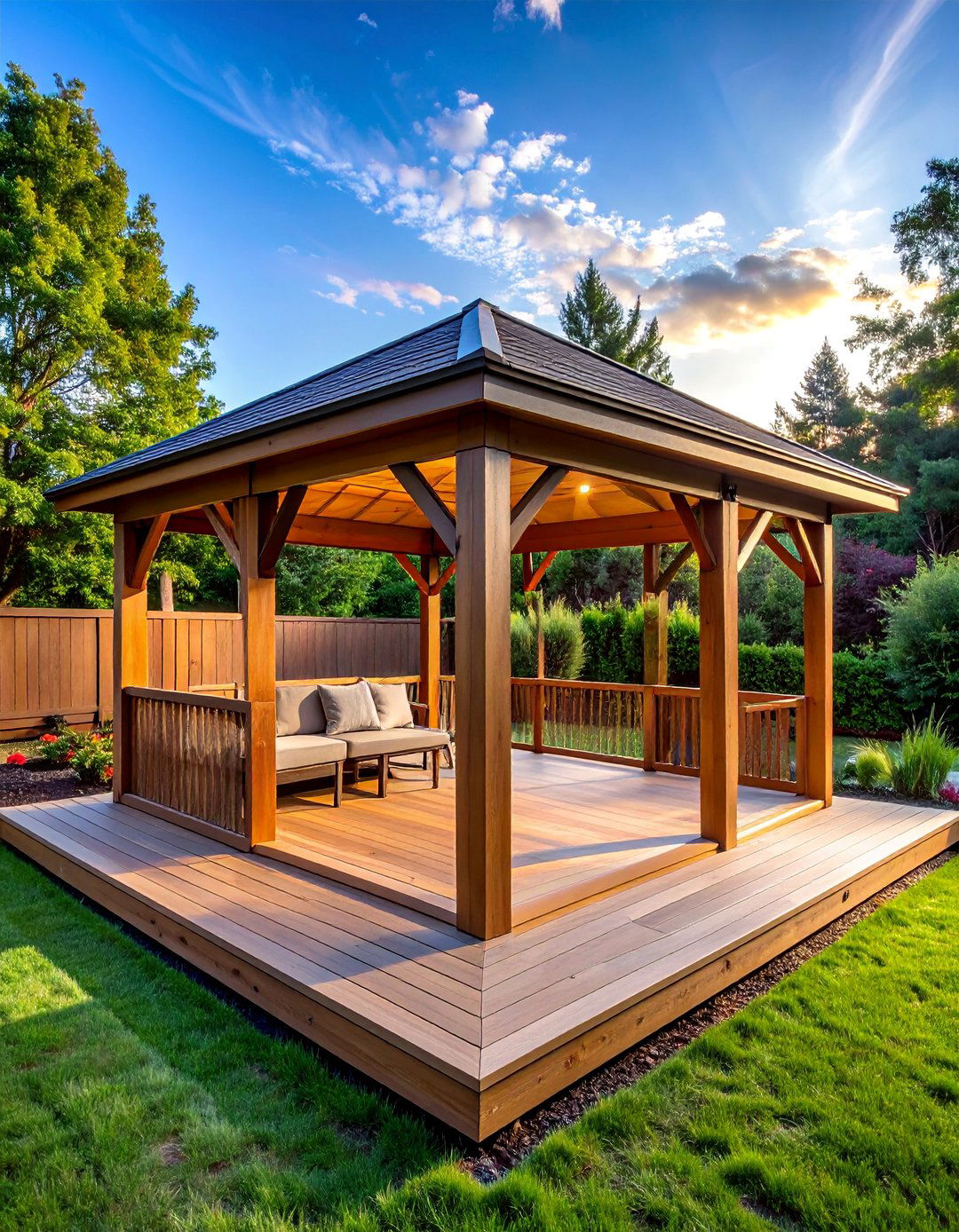 Corner Deck Gazebo Installation - 40 Gazebo Design Ideas for a Beautiful Outdoor Space