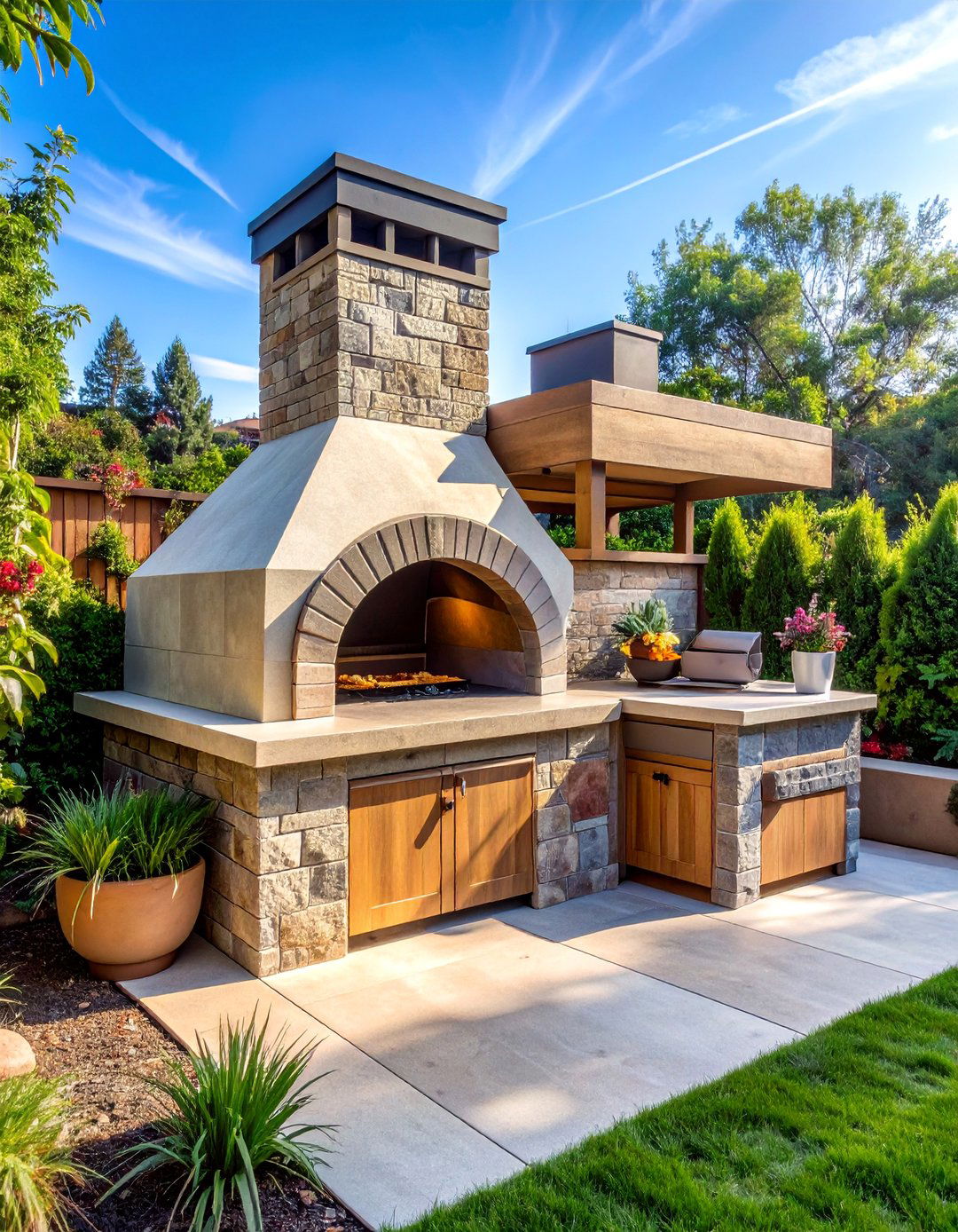 Corner Pizza Oven Installation - 20 Outdoor Kitchen With Pizza Oven Design Ideas