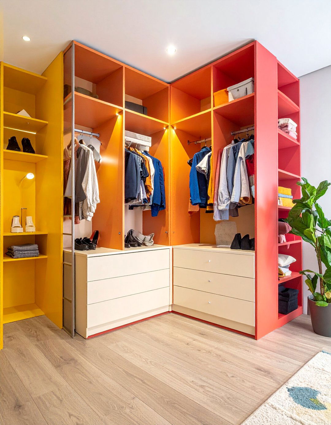 Corner Storage Solutions - 30 Dressing Room Ideas to Organize Your Space