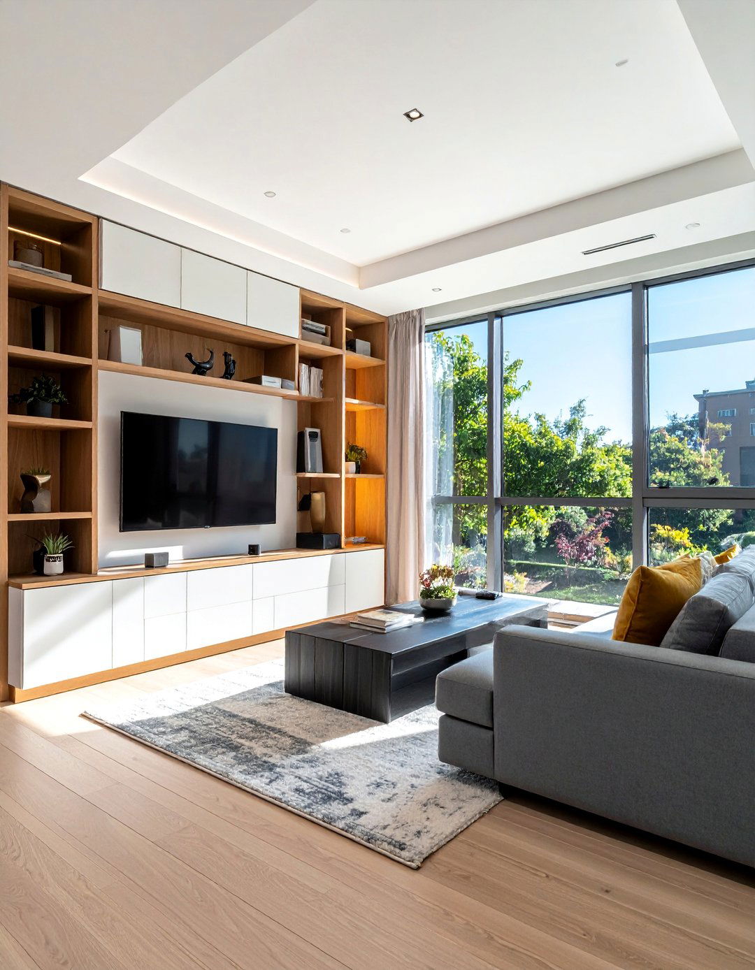 Corner Window Entertainment Centers - 30 Corner Window Ideas to Maximize Natural Light