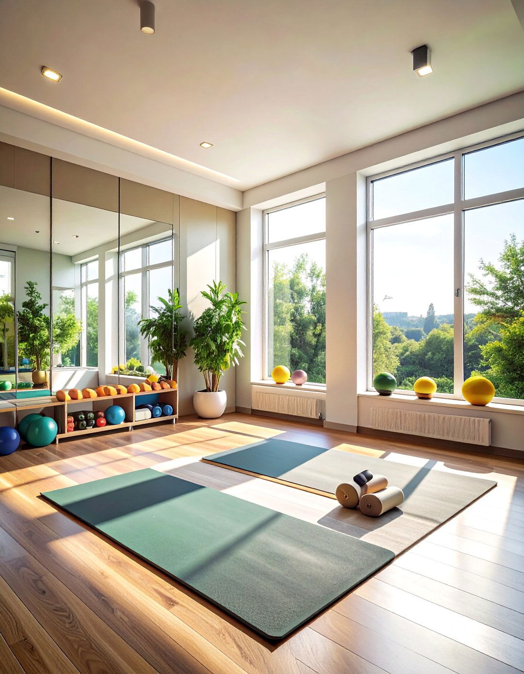 Corner Window Exercise Areas - 30 Corner Window Ideas to Maximize Natural Light