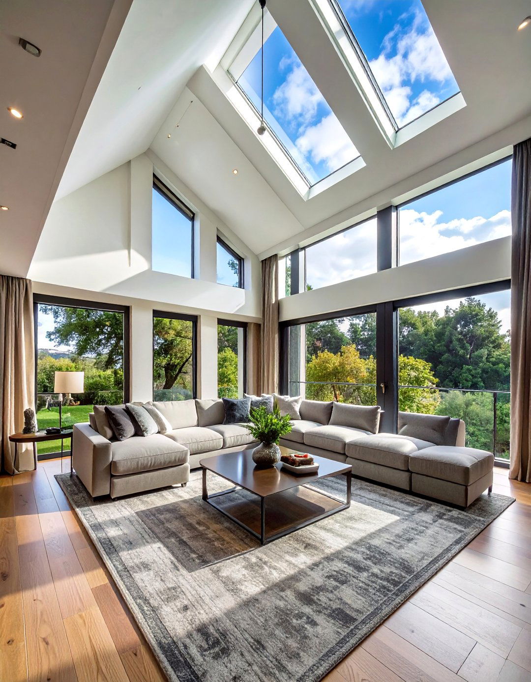 Corner Window Skylights Combination - 30 Corner Window Ideas to Maximize Natural Light