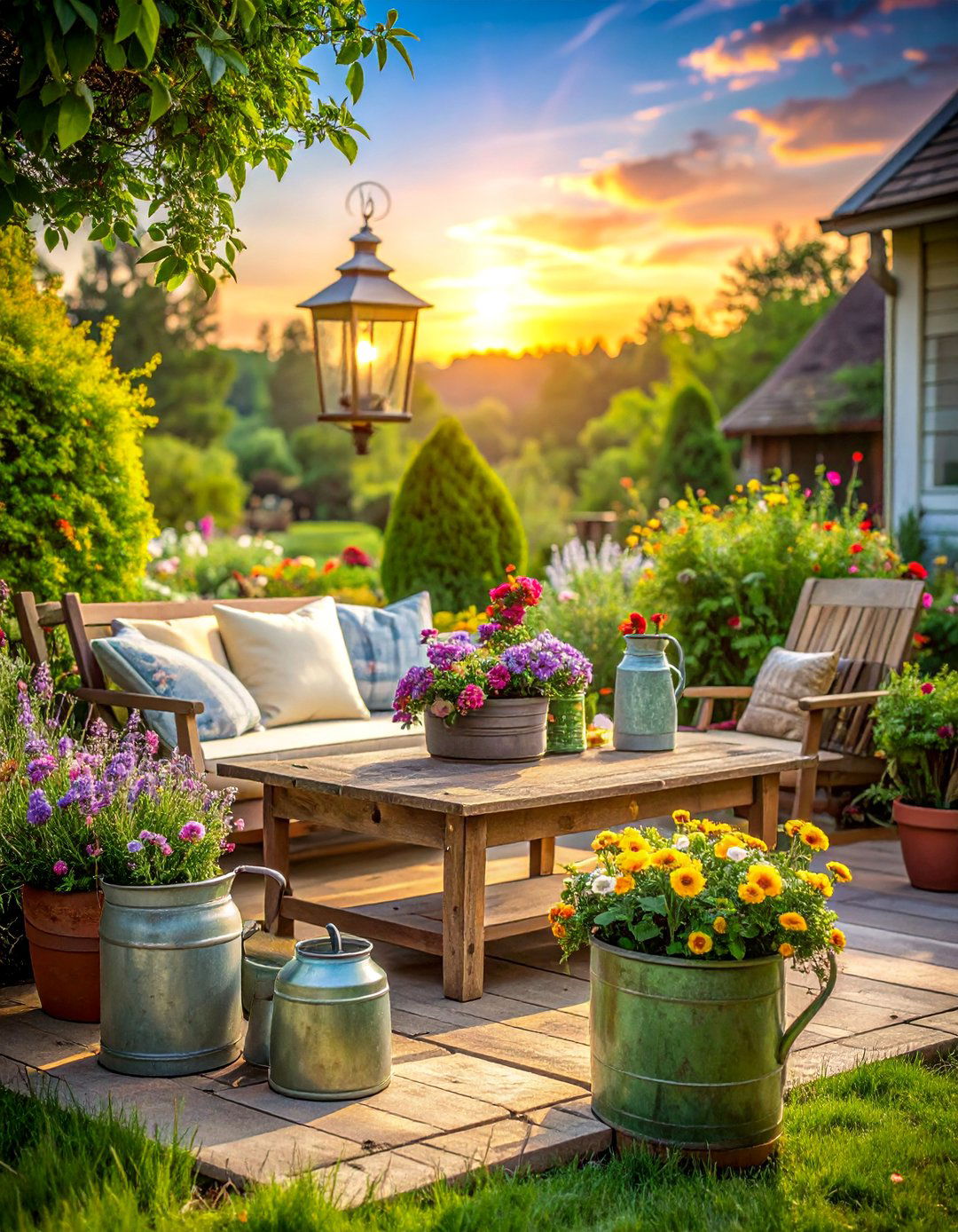 Cottage Core Patio Garden - 40 Patio Decor Ideas to Refresh Your Outdoor Space