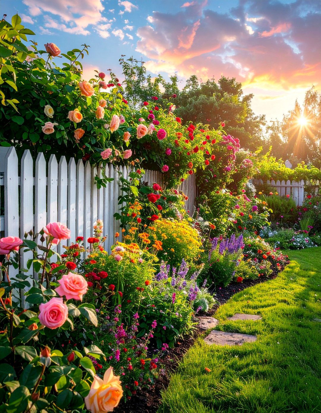 Cottage Garden Charm - 40 Small Backyard Landscaping Ideas for Big Impact