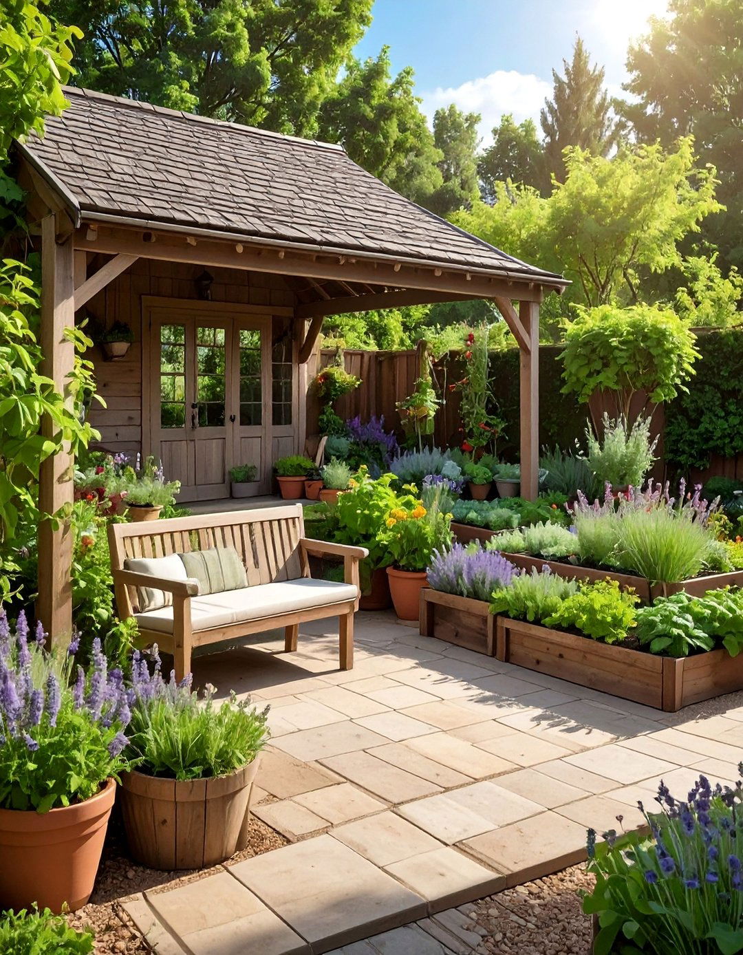 Cottage Herb Garden Patio Style - 40 Patio Decor Ideas to Refresh Your Outdoor Space