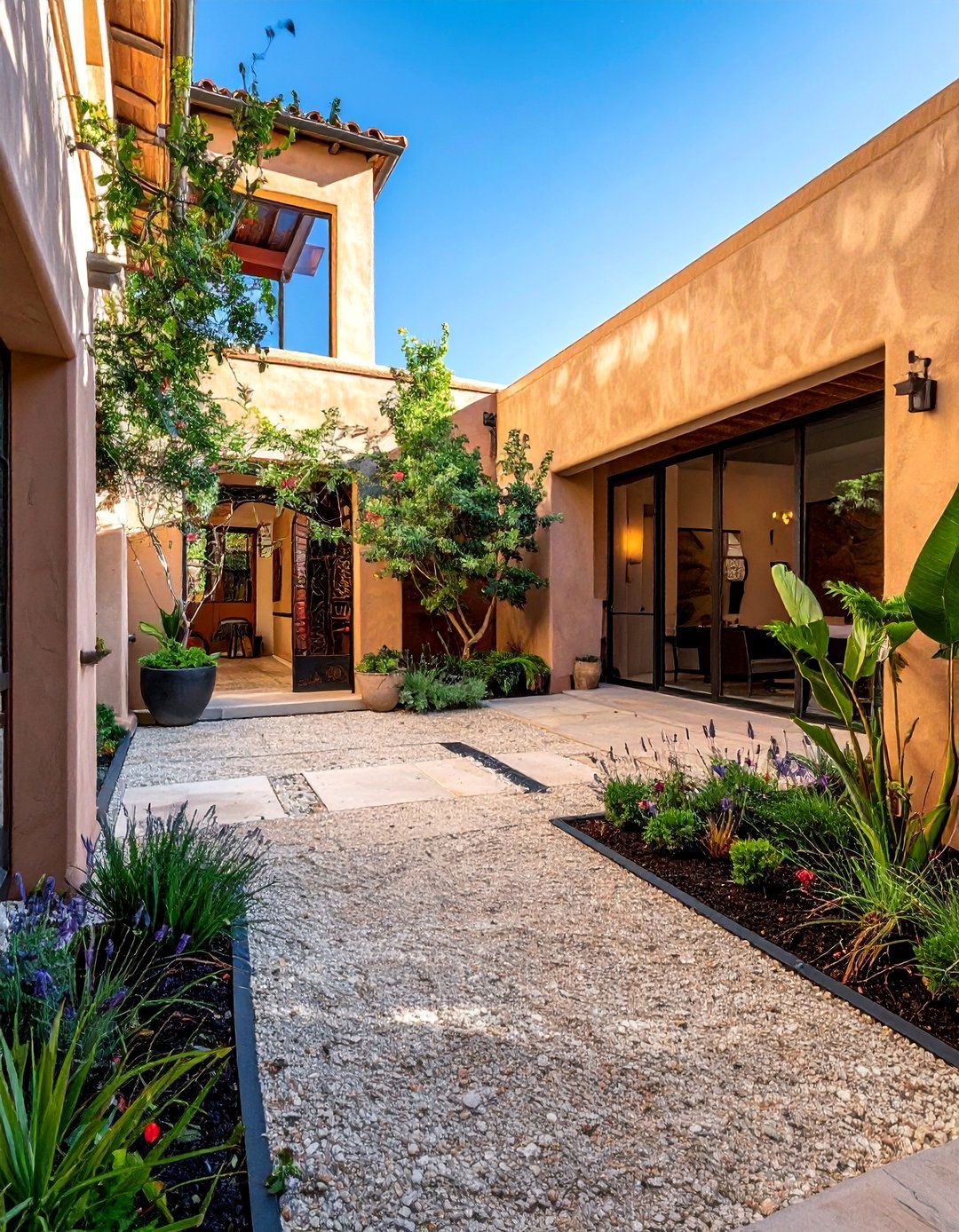 Courtyard Entry Design - 30 Decomposed Granite Landscaping Ideas for Your Yard