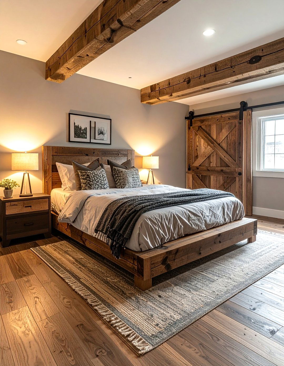 Cozy Guest Bedroom Suite - 25 Rustic Basement Ideas for a Cozy and Inviting Space