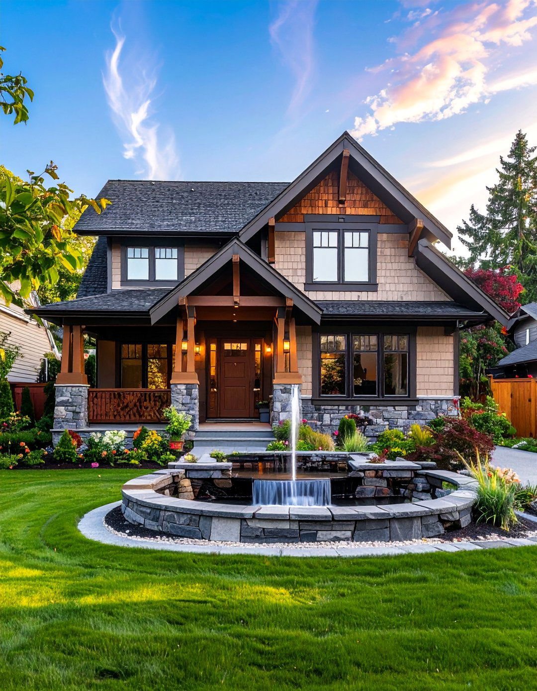 Craftsman Exterior with Mixed Siding Materials - 40 Craftsman Style House Exterior Ideas
