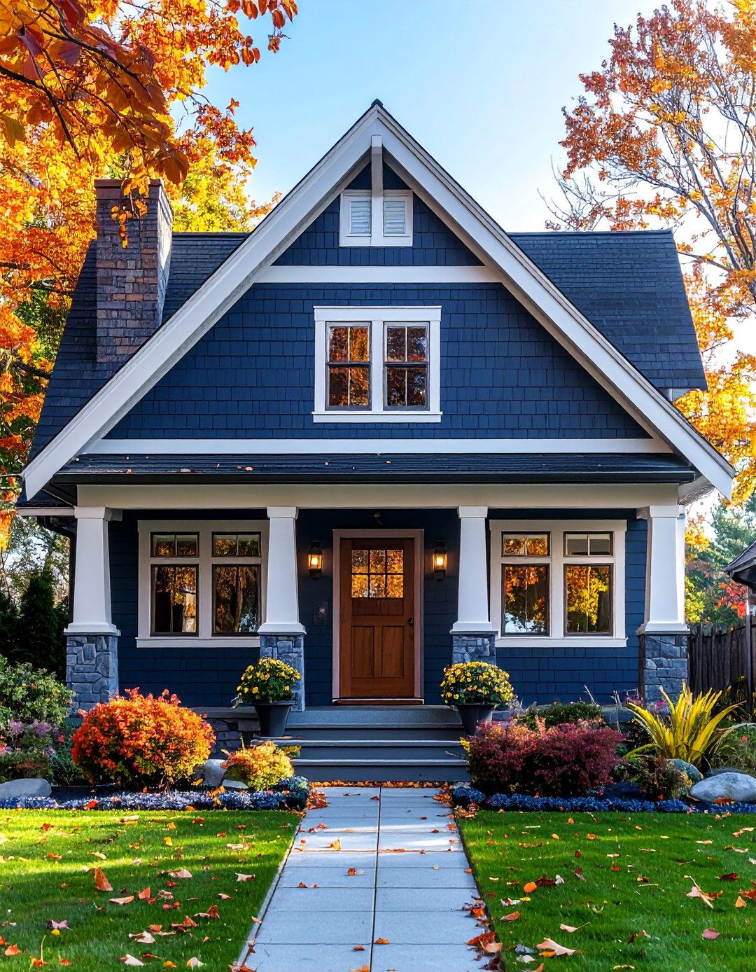 Craftsman Home Exterior with Board and Batten Siding - 40 Craftsman Style House Exterior Ideas